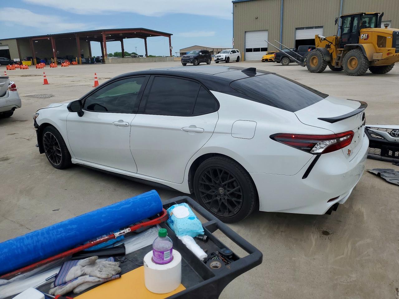 2021 Toyota Camry Xse V6 White vin: 4T1KZ1AK2MU054236
