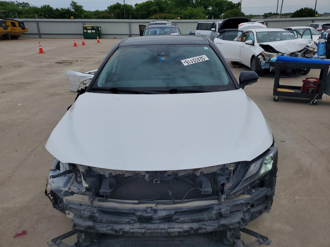2021 Toyota Camry Xse V6 White vin: 4T1KZ1AK2MU054236
