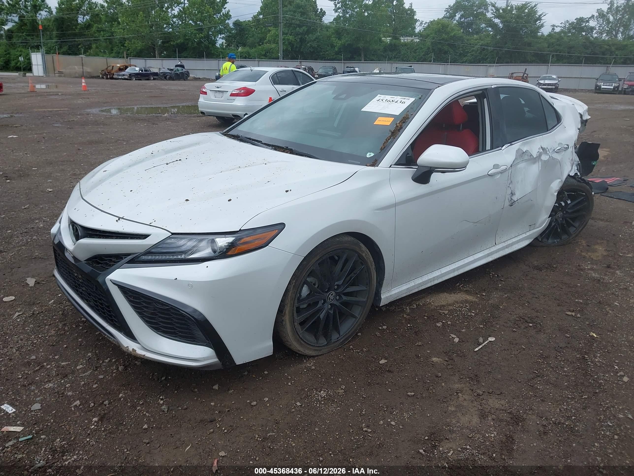 2024 Toyota Camry Xse V6 White vin: 4T1KZ1AK6RU096545
