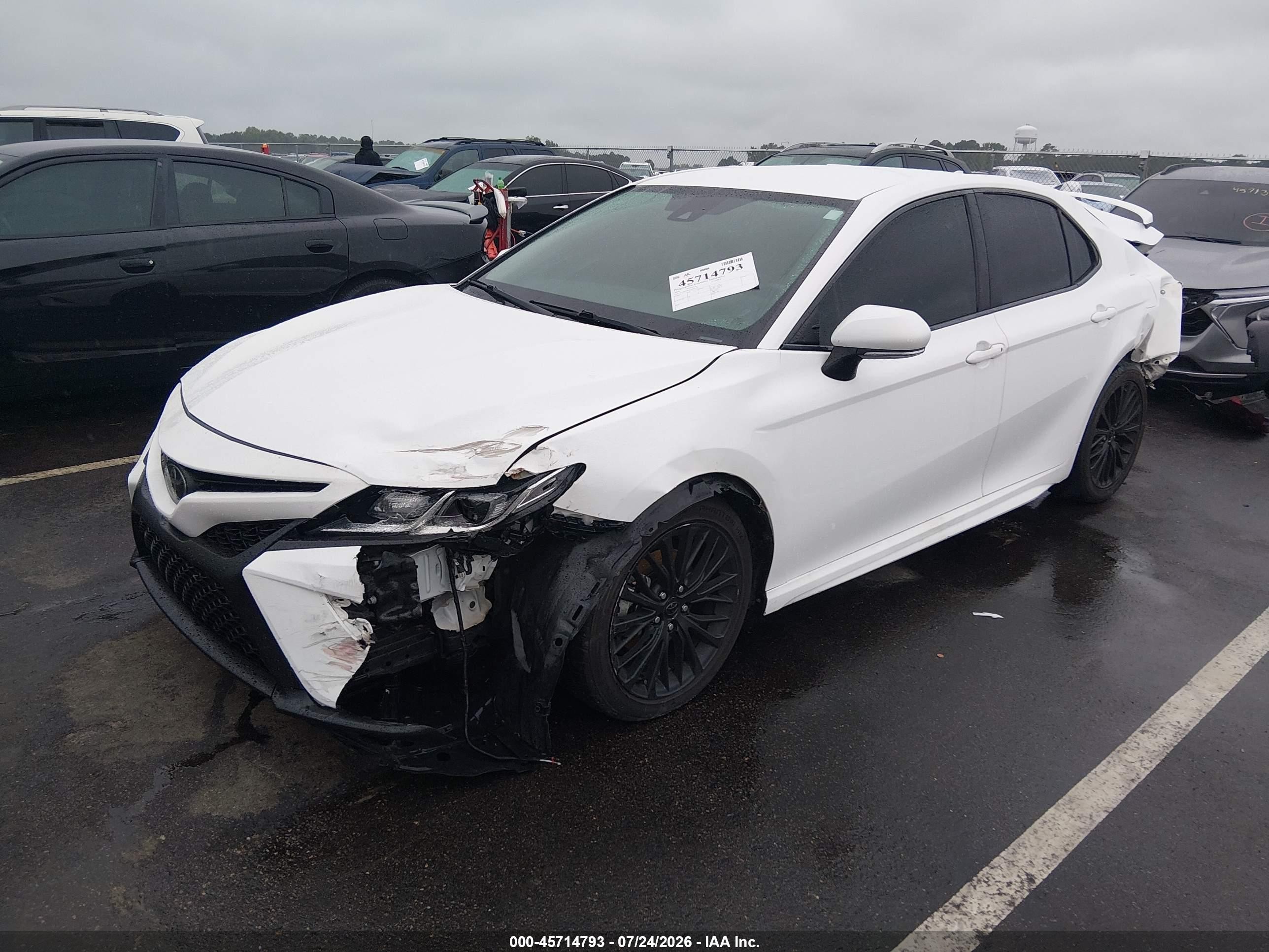 2020 Toyota Camry Se White vin: 4T1M11AK4LU934272