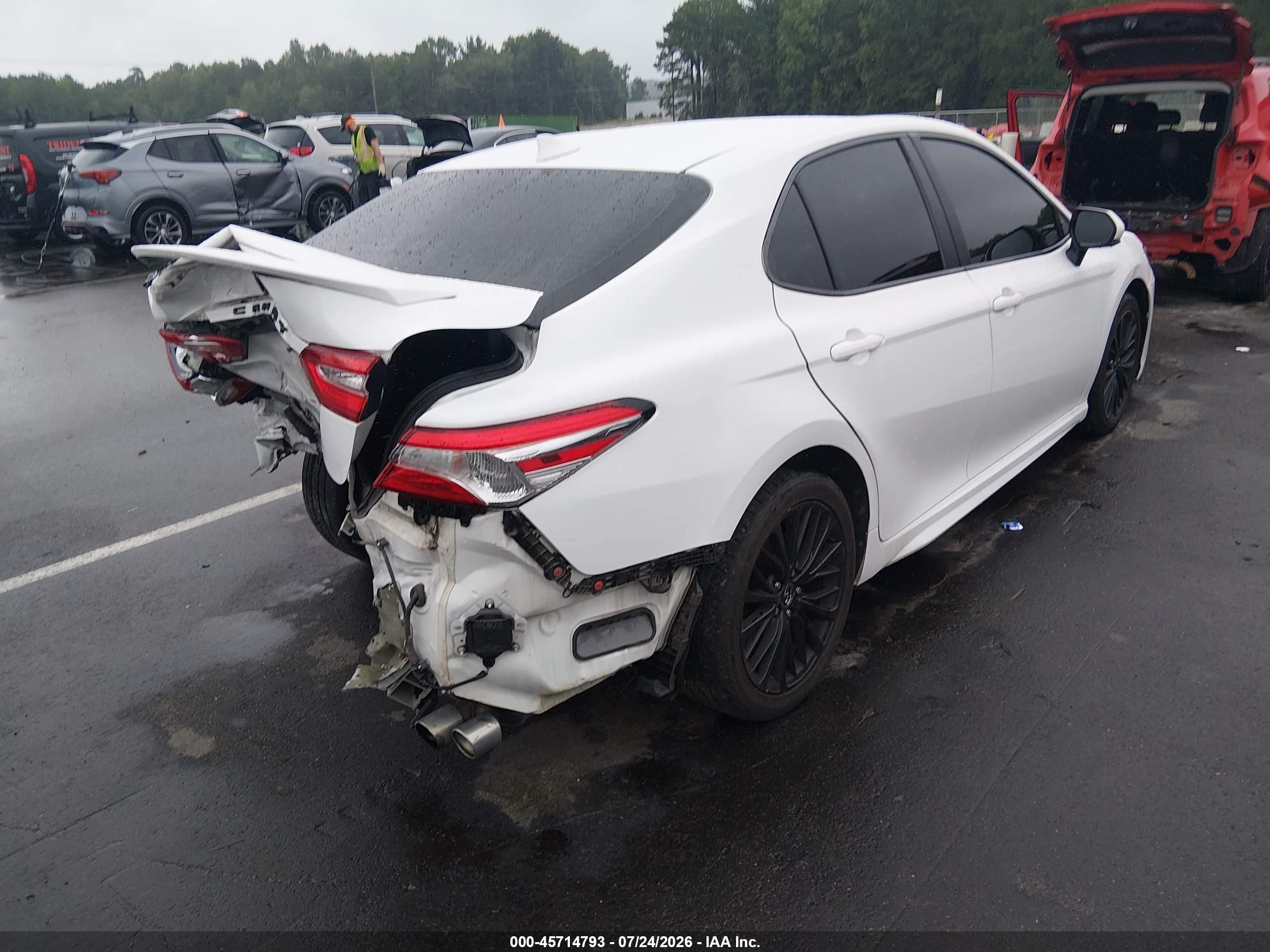 2020 Toyota Camry Se White vin: 4T1M11AK4LU934272