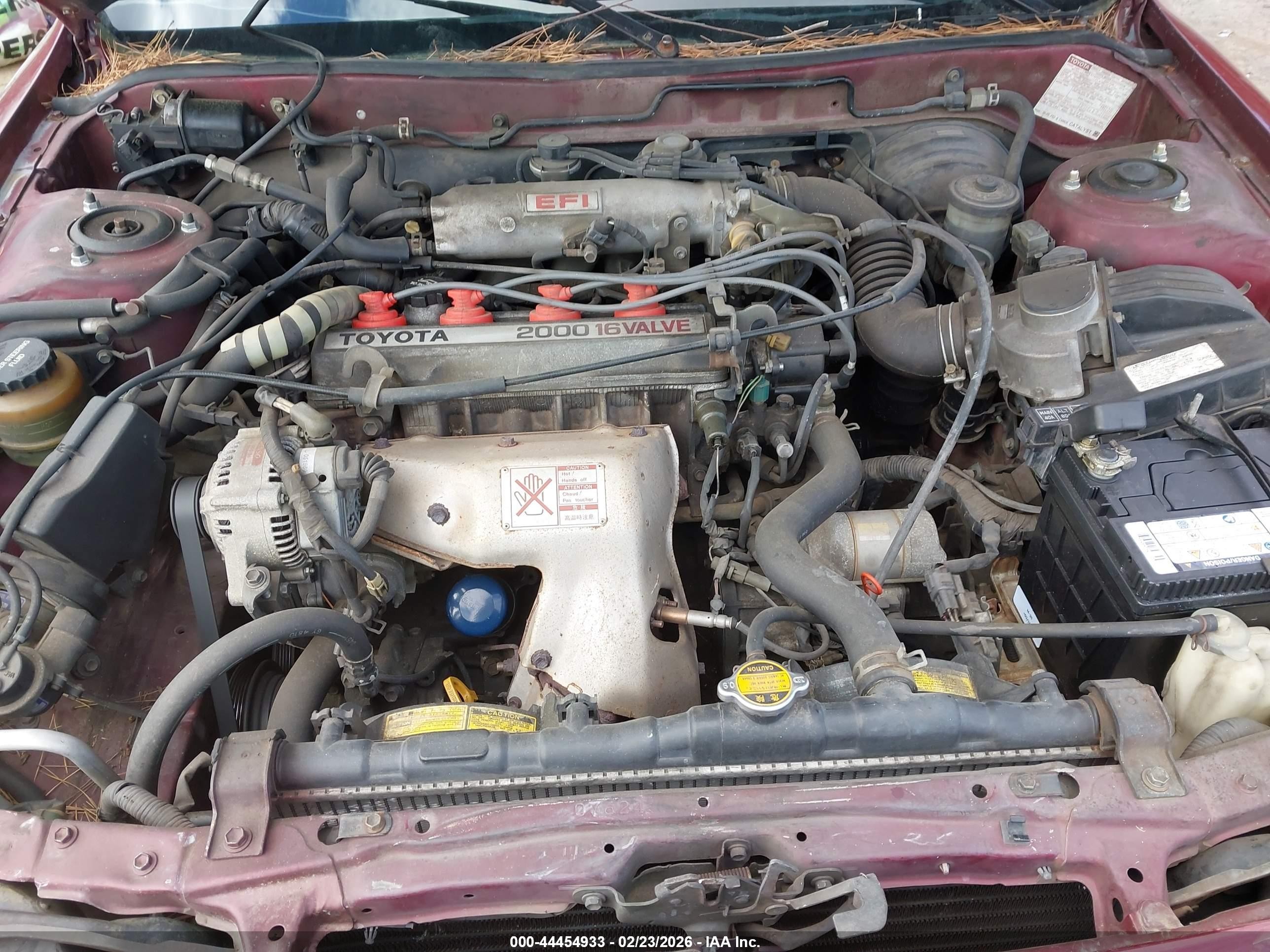 1991 Toyota Camry Dlx Red vin: 4T1SV21E9MU398433