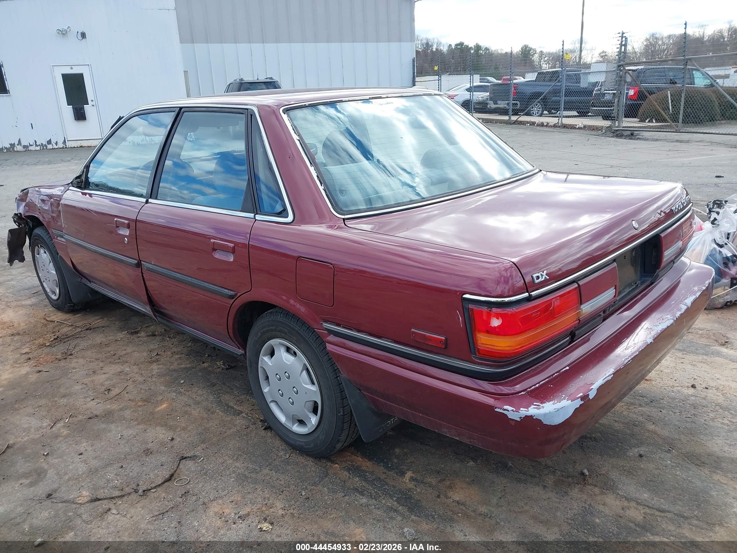 1991 Toyota Camry Dlx Red vin: 4T1SV21E9MU398433