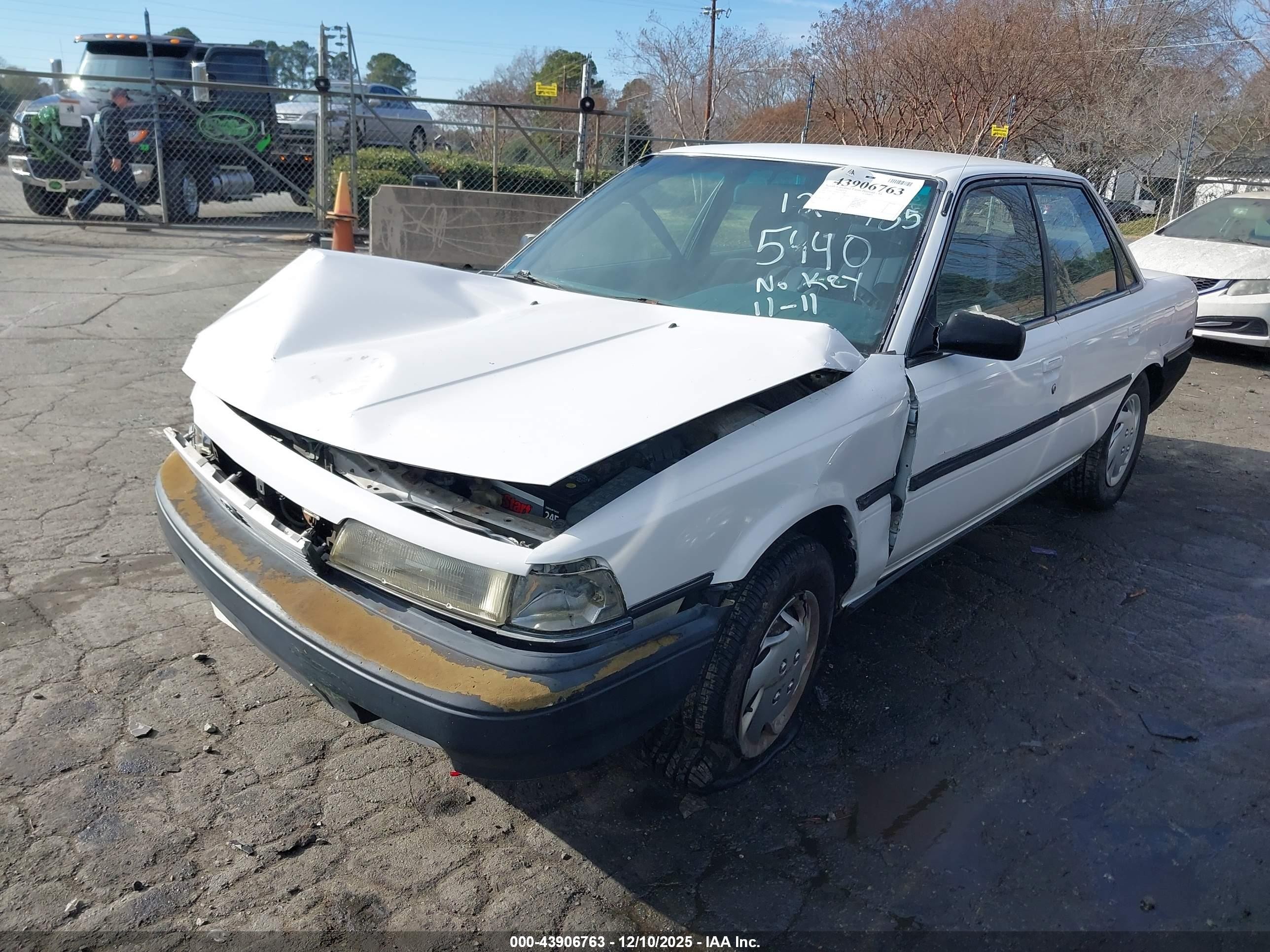 1991 Toyota Camry Dlx White vin: 4T1SV21EXMU335440