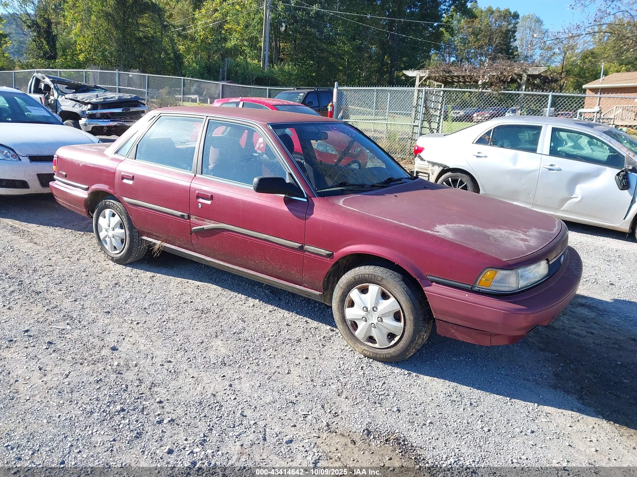 1991 Toyota Camry Dlx Red vin: 4T1SV21EXMU354893