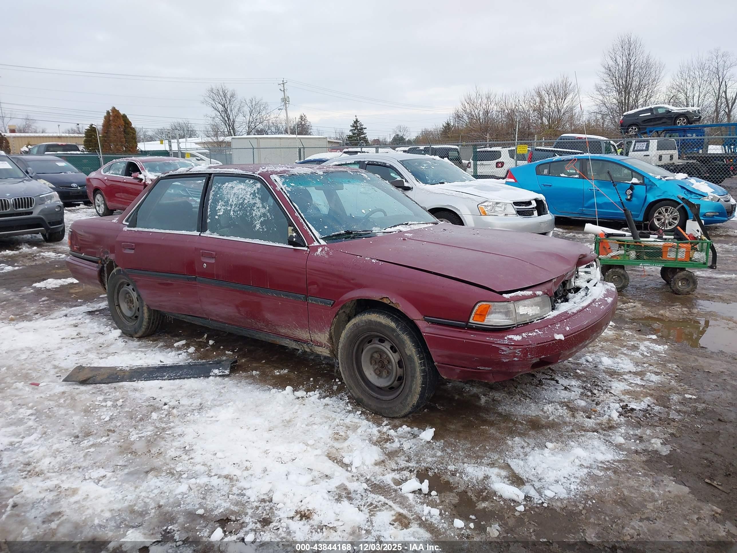 1991 Toyota Camry Dlx Burgundy vin: 4T1SV21EXMU405194