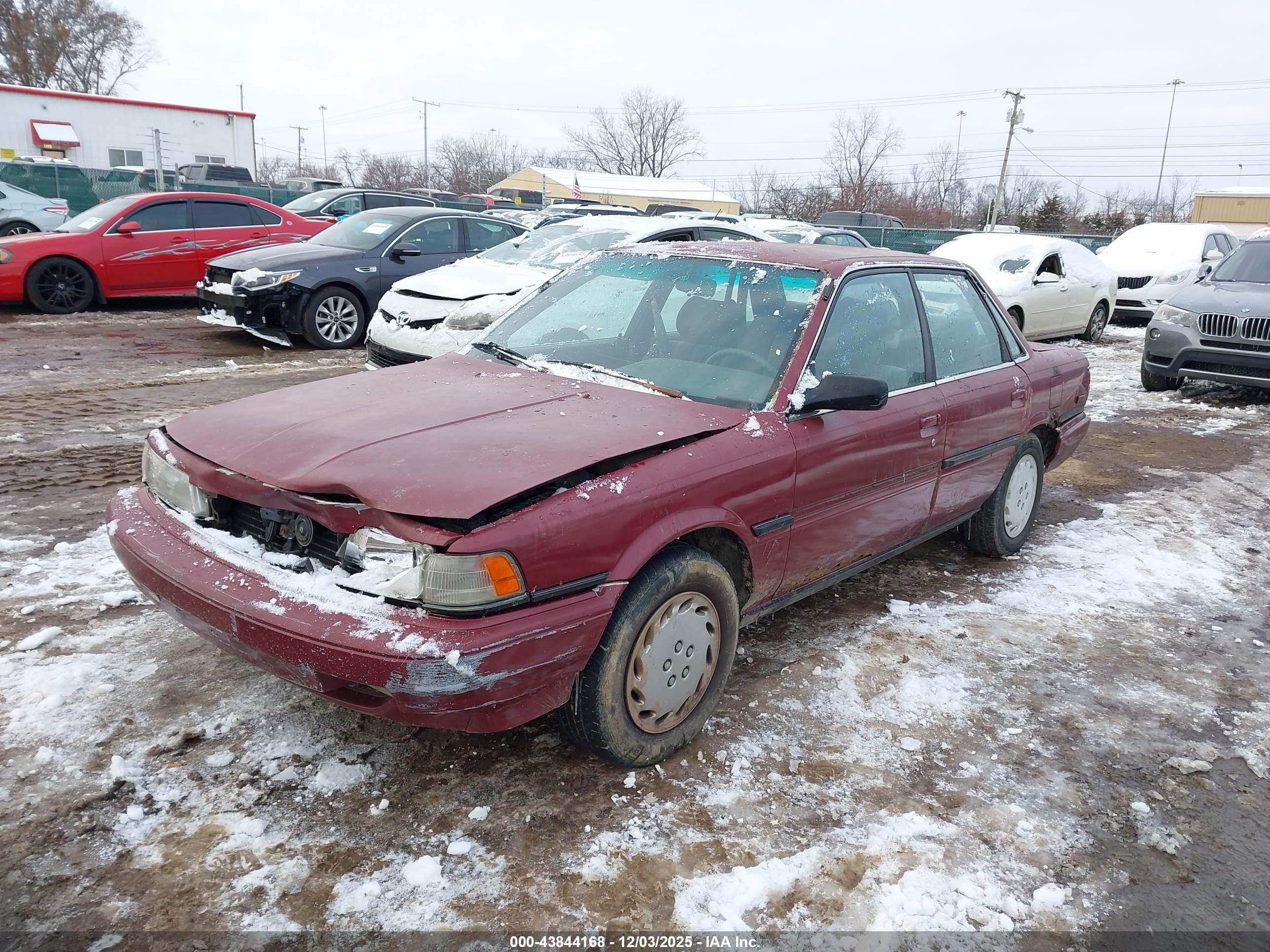 1991 Toyota Camry Dlx Burgundy vin: 4T1SV21EXMU405194