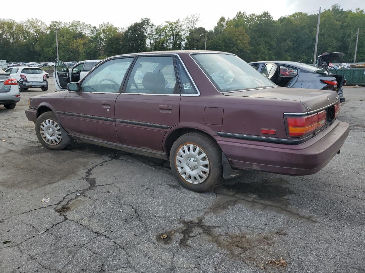 1991 Toyota Camry Dlx Burgundy vin: 4T1SV21EXMU434615
