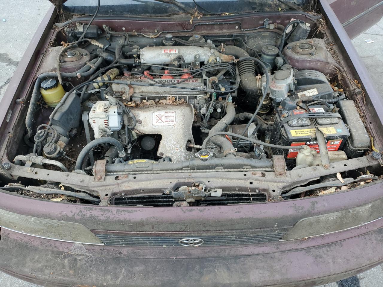 1991 Toyota Camry Dlx Burgundy vin: 4T1SV21EXMU434615
