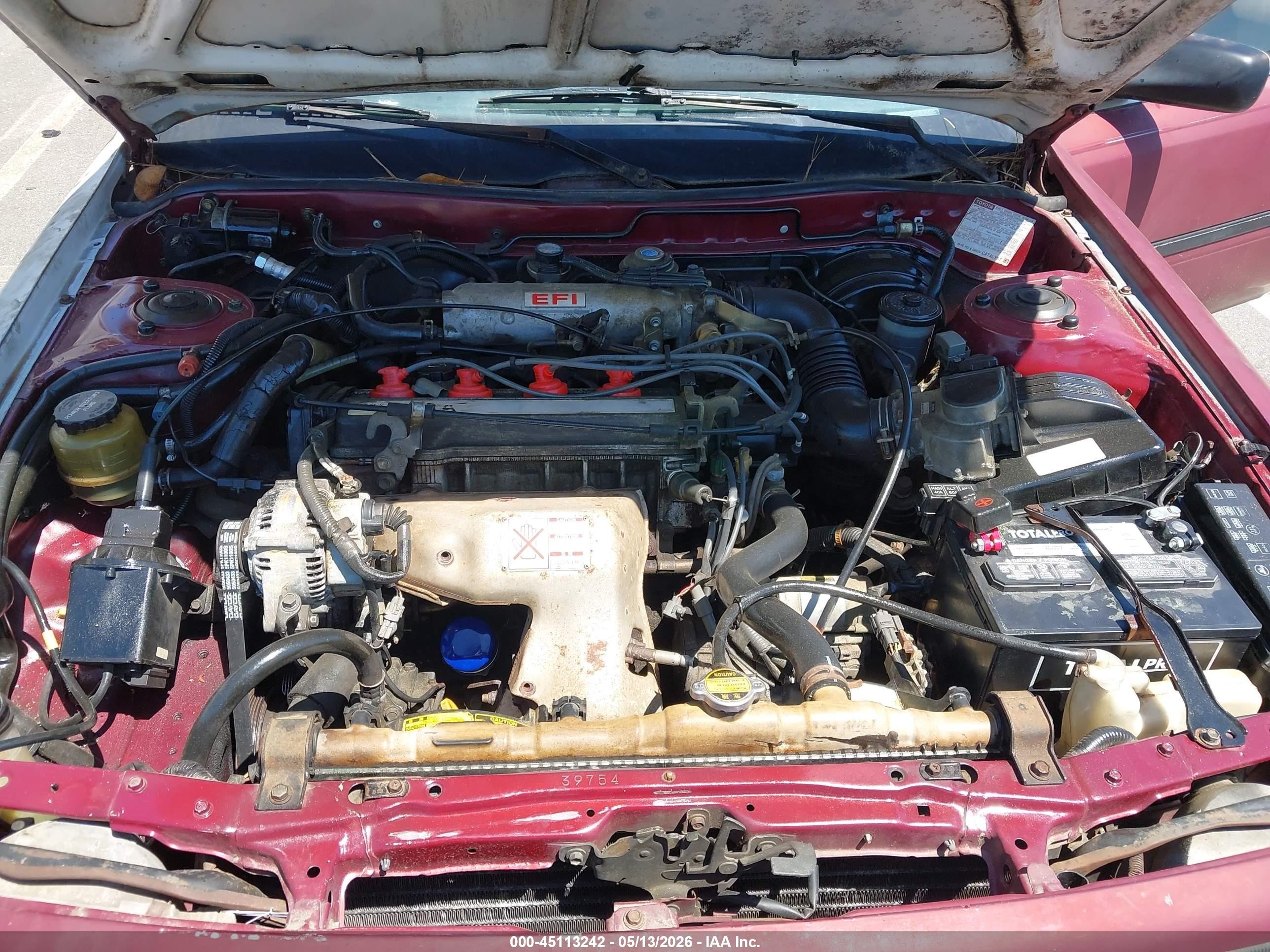1991 Toyota Camry   Burgundy vin: 4T1SV24EXMU341816