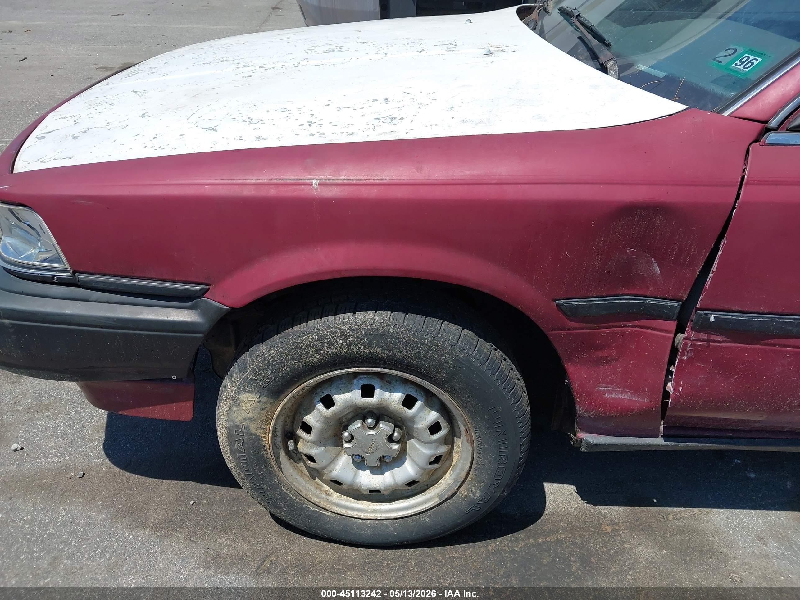 1991 Toyota Camry   Burgundy vin: 4T1SV24EXMU341816