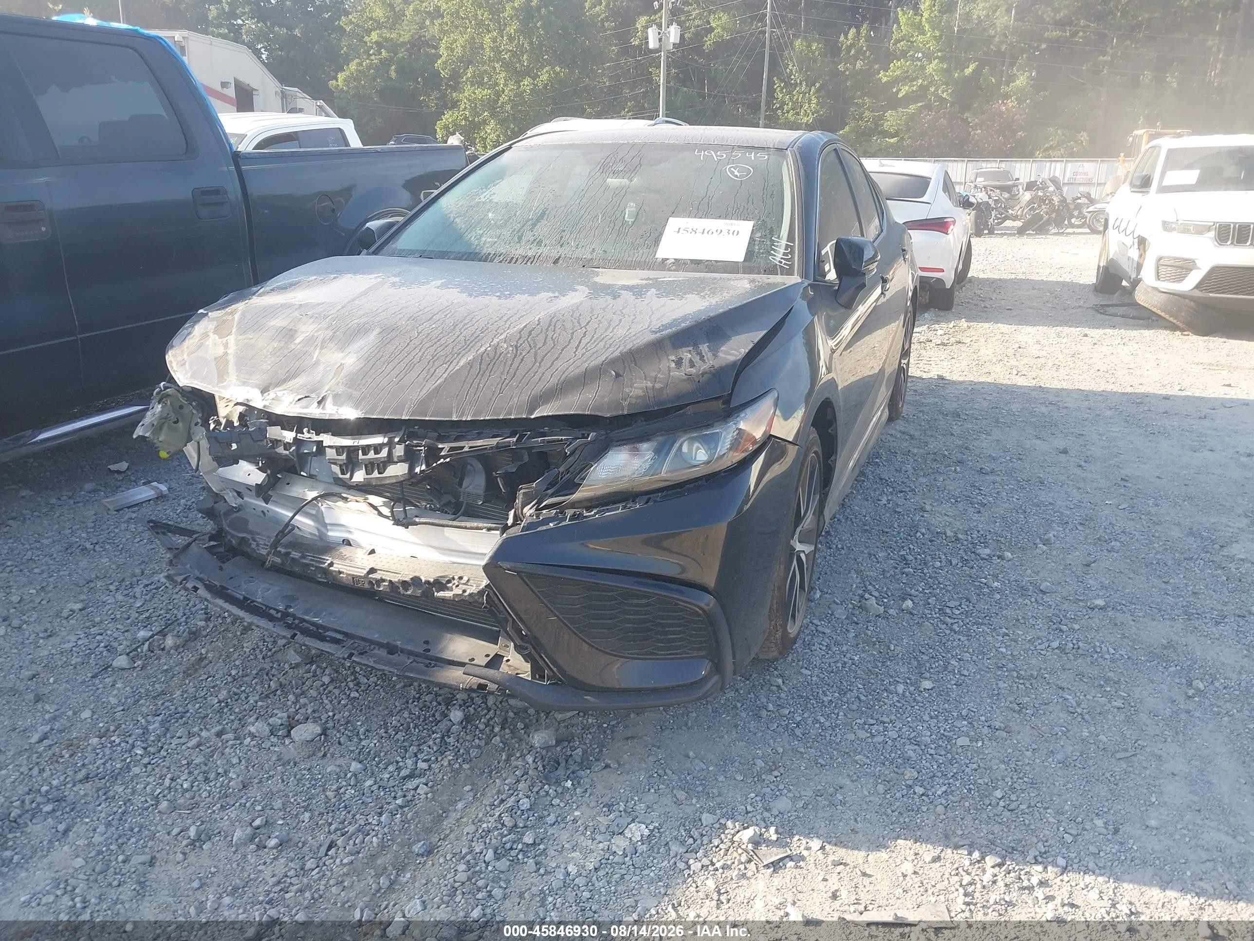 2021 Toyota Camry Se Черный vin: 4T1T11AK1MU495545