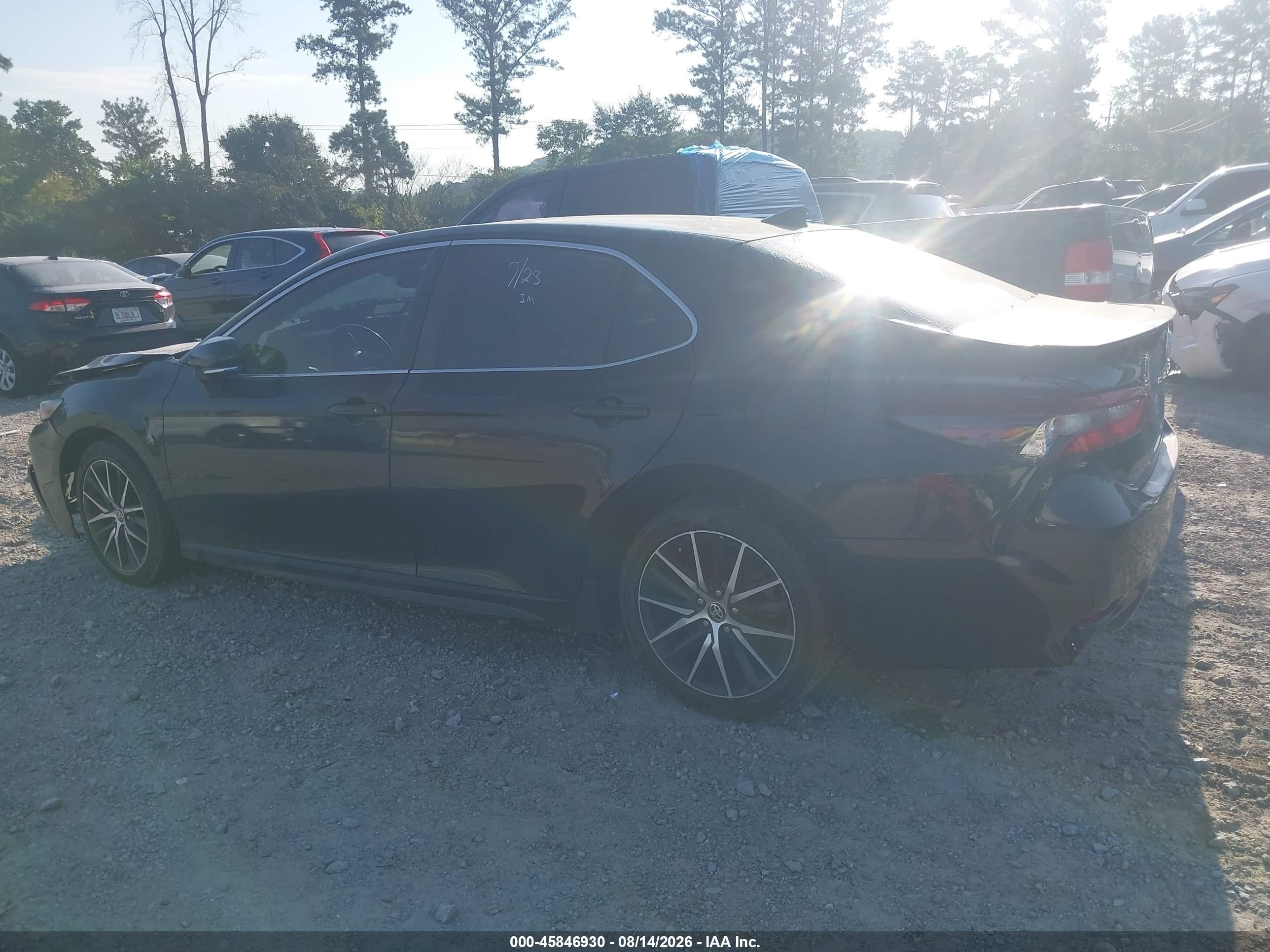 2021 Toyota Camry Se Черный vin: 4T1T11AK1MU495545