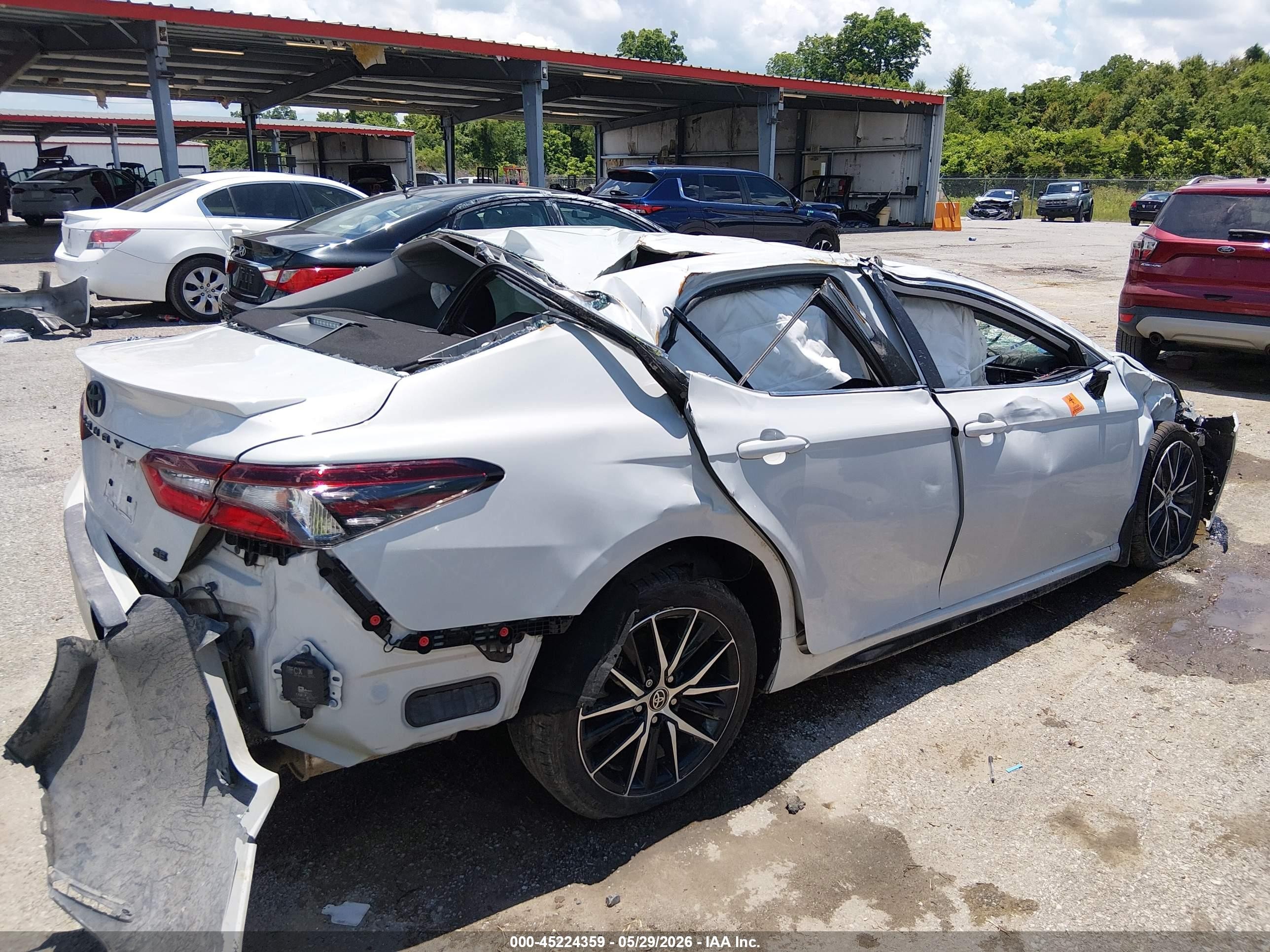 2022 Toyota Camry Se White vin: 4T1T11AK8NU071121