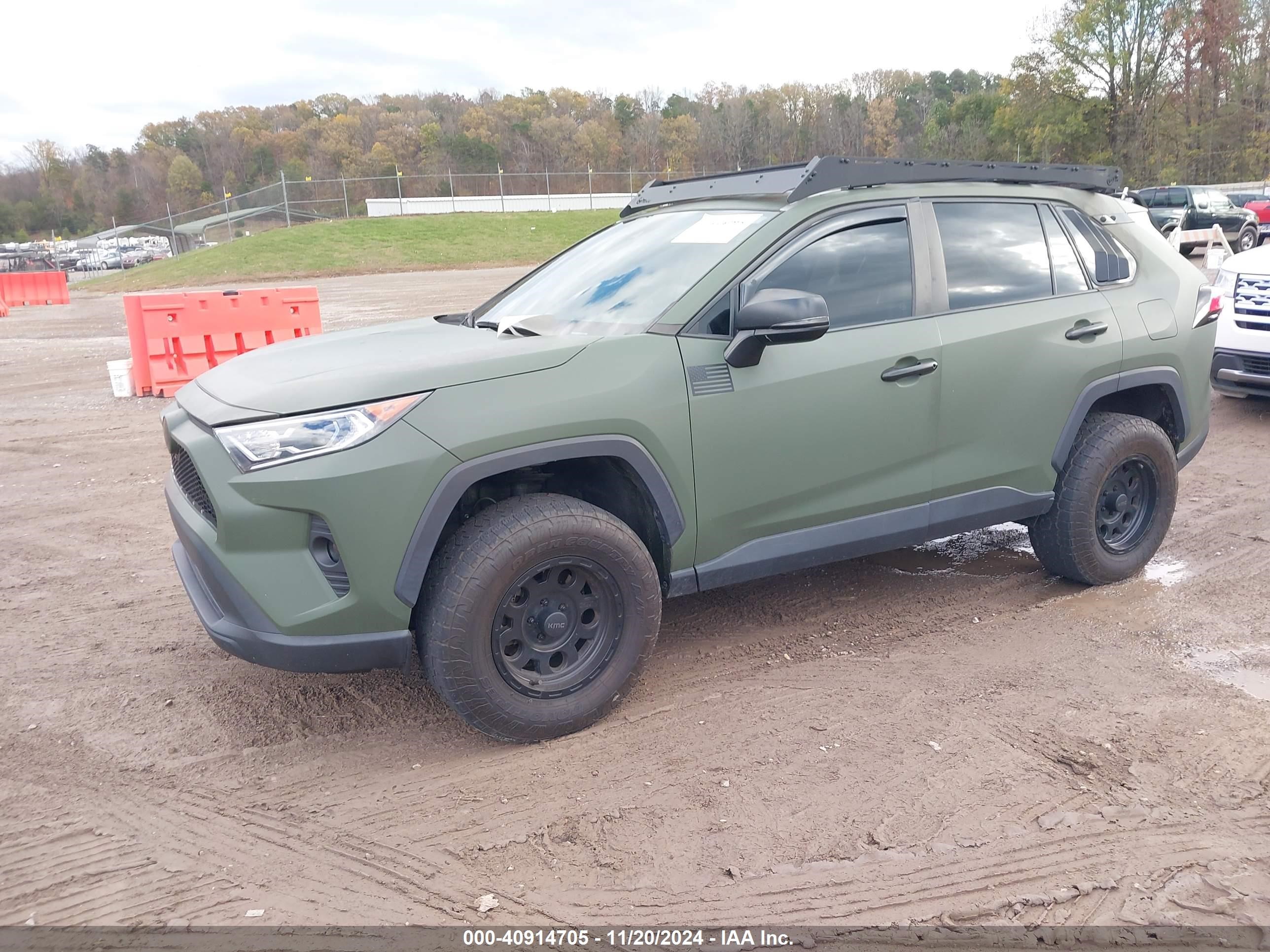2021 Toyota Rav4 Hybrid Xle Premium Green vin: 4T3B6RFV9MU040237