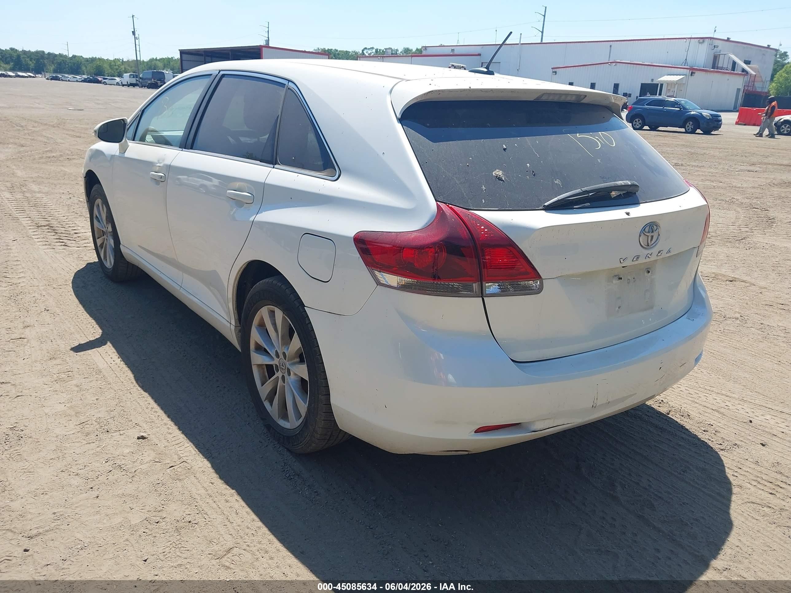 2013 Toyota Venza Le White vin: 4T3BA3BB0DU039890