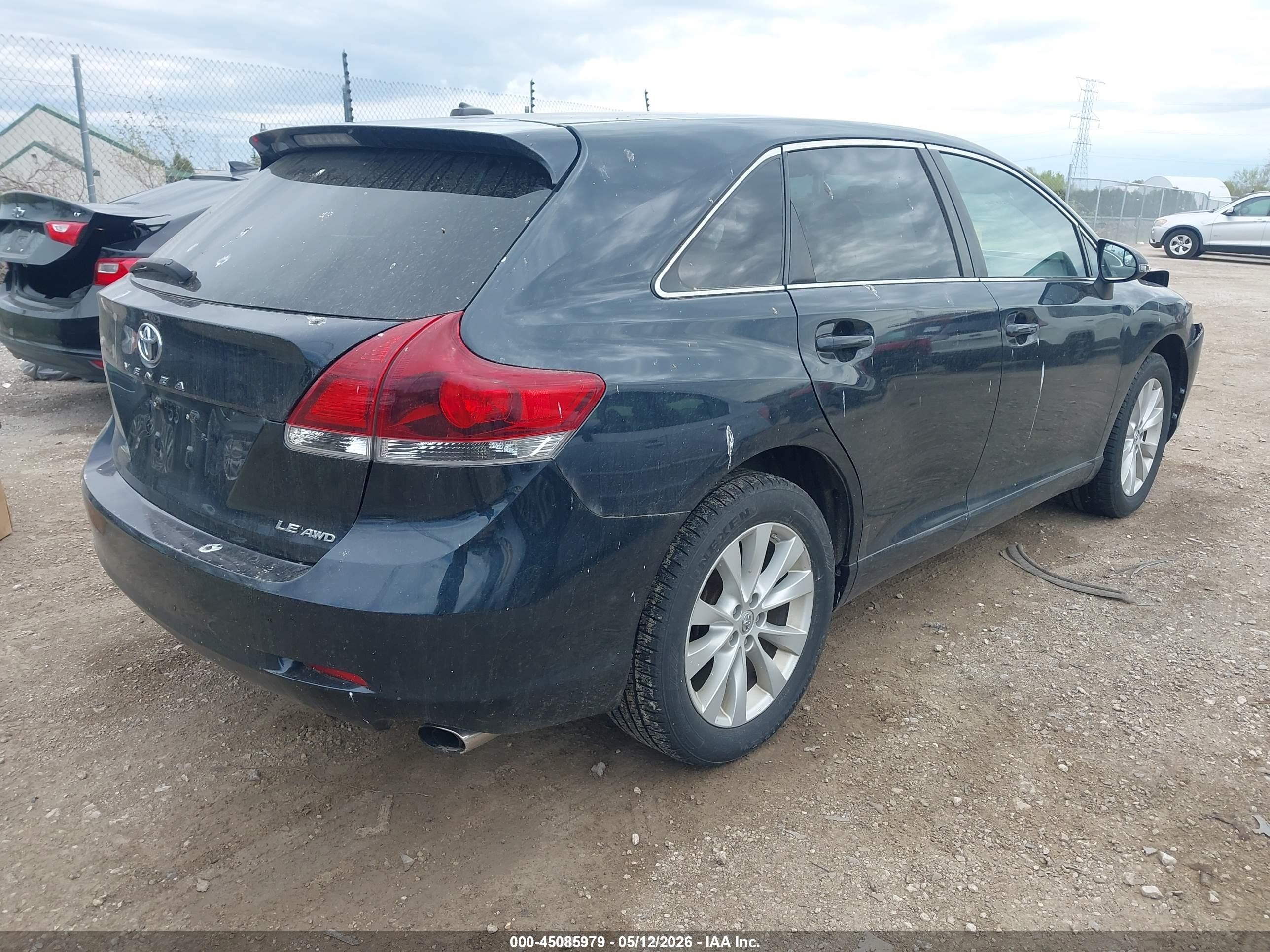 2014 Toyota Venza Le Black vin: 4T3BA3BB0EU050664
