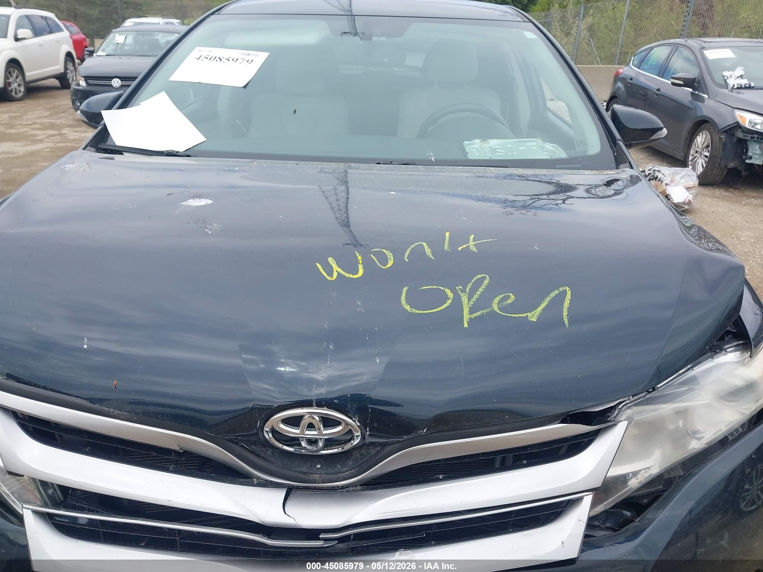 2014 Toyota Venza Le Black vin: 4T3BA3BB0EU050664