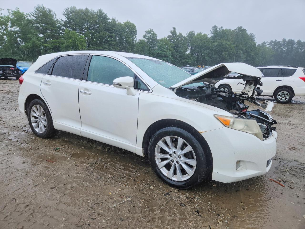 2014 Toyota Venza Xle White vin: 4T3BA3BB0EU059672