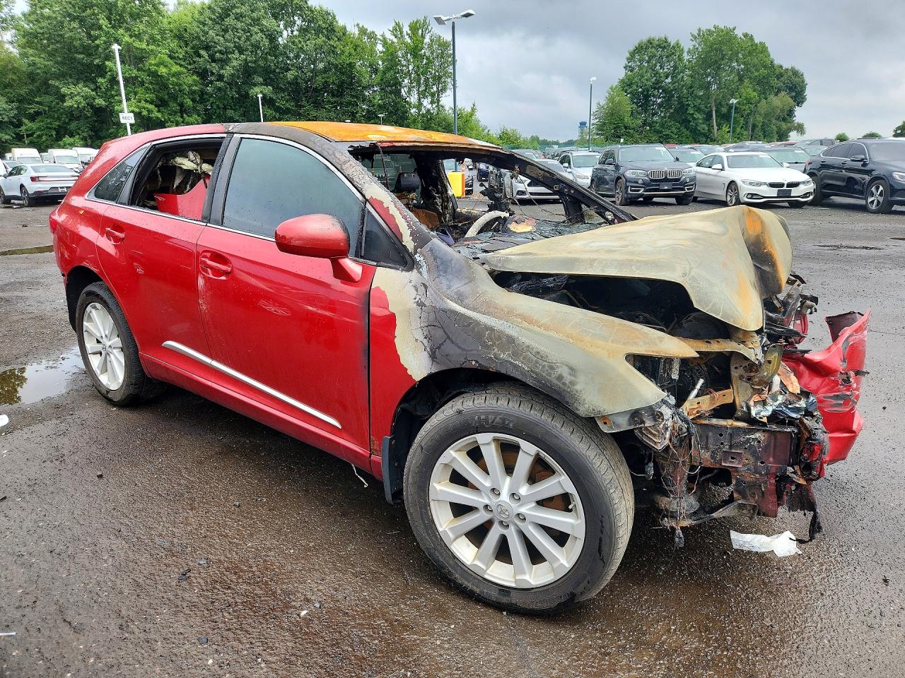 2011 Toyota Venza Awd 4cyl Red vin: 4T3BA3BB1BU023758