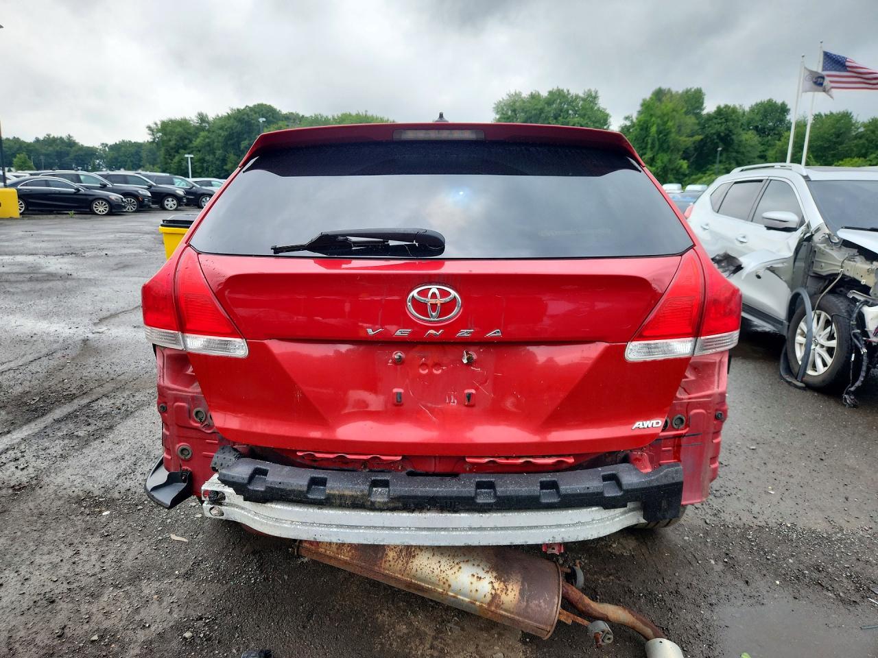 2011 Toyota Venza Awd 4cyl Red vin: 4T3BA3BB1BU023758