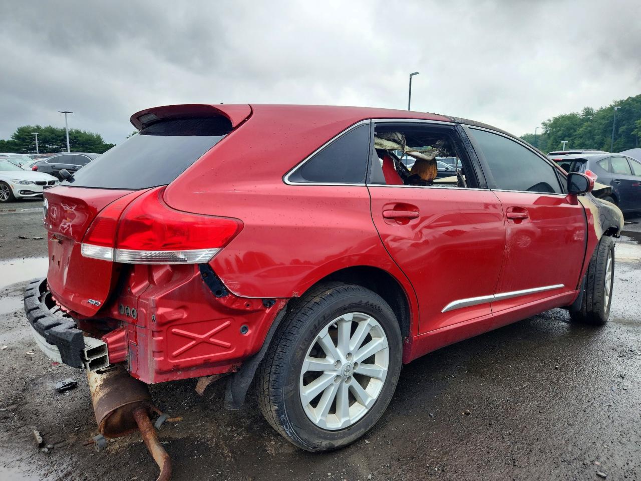 2011 Toyota Venza Awd 4cyl Red vin: 4T3BA3BB1BU023758