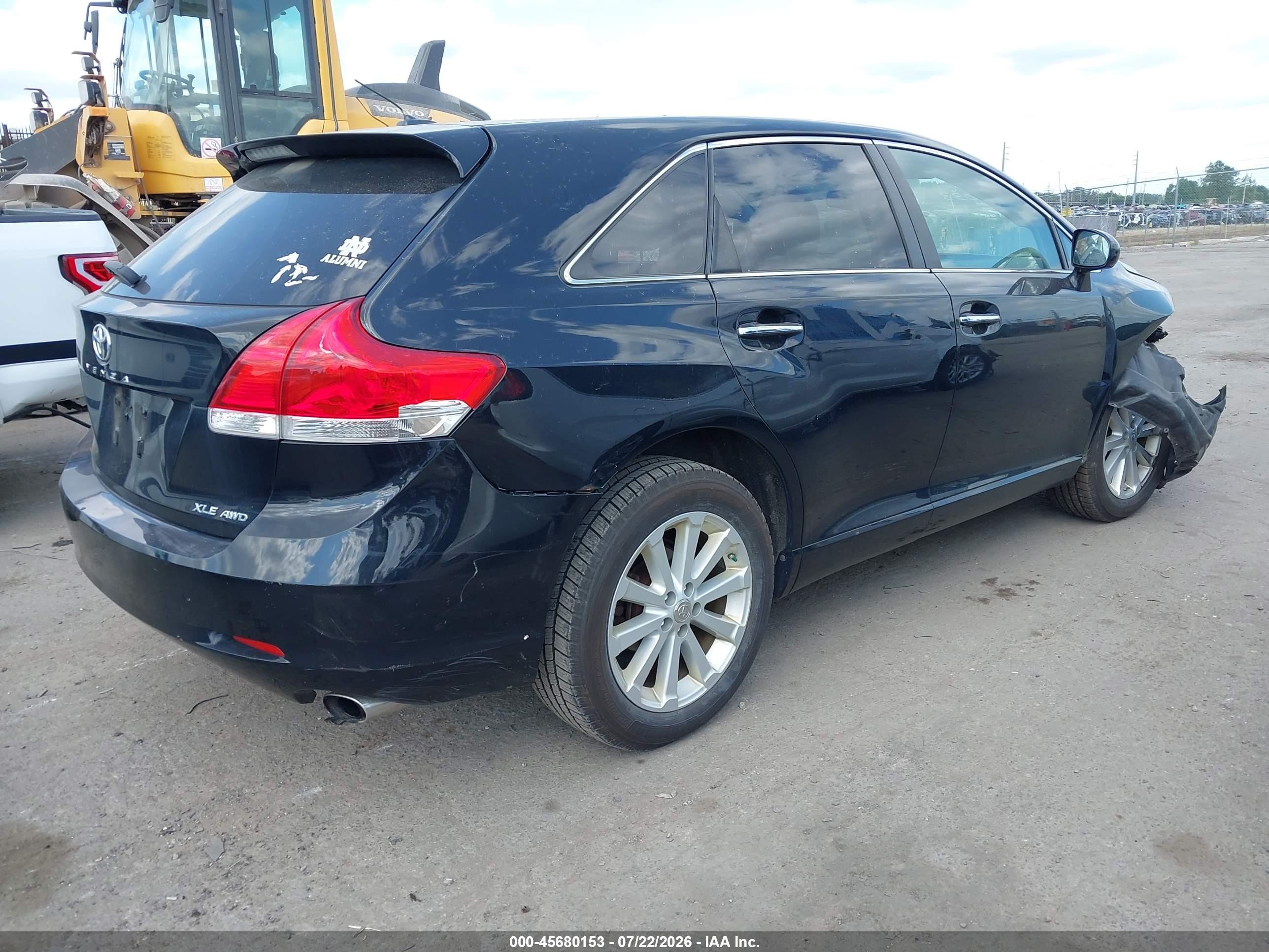 2012 Toyota Venza Xle Black vin: 4T3BA3BB1CU030033
