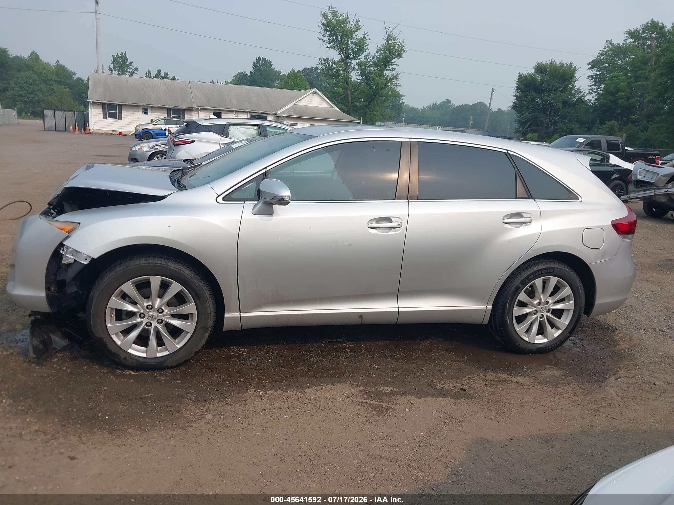 2014 Toyota Venza Le Silver vin: 4T3BA3BB1EU056943