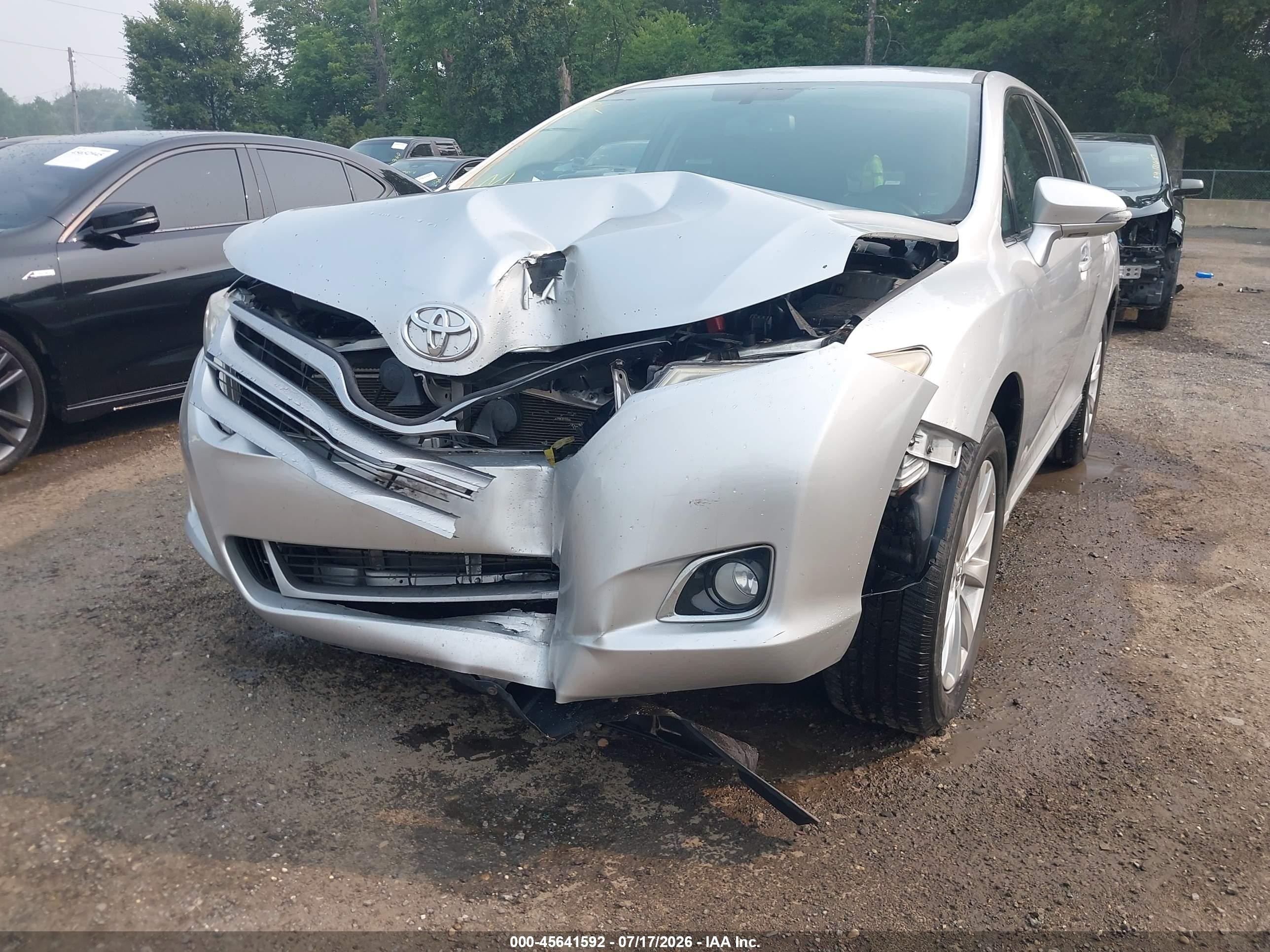 2014 Toyota Venza Le Silver vin: 4T3BA3BB1EU056943