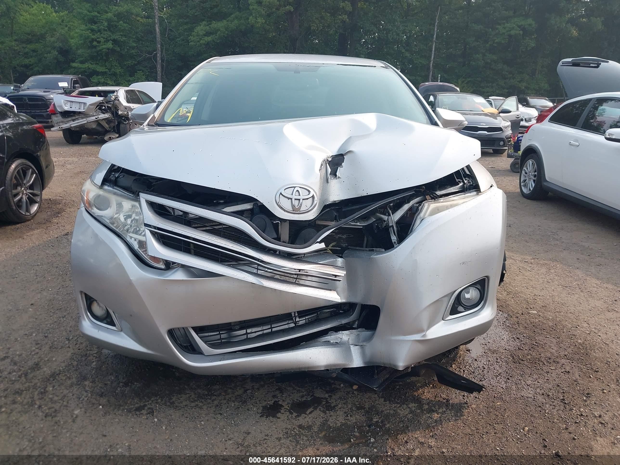 2014 Toyota Venza Le Silver vin: 4T3BA3BB1EU056943