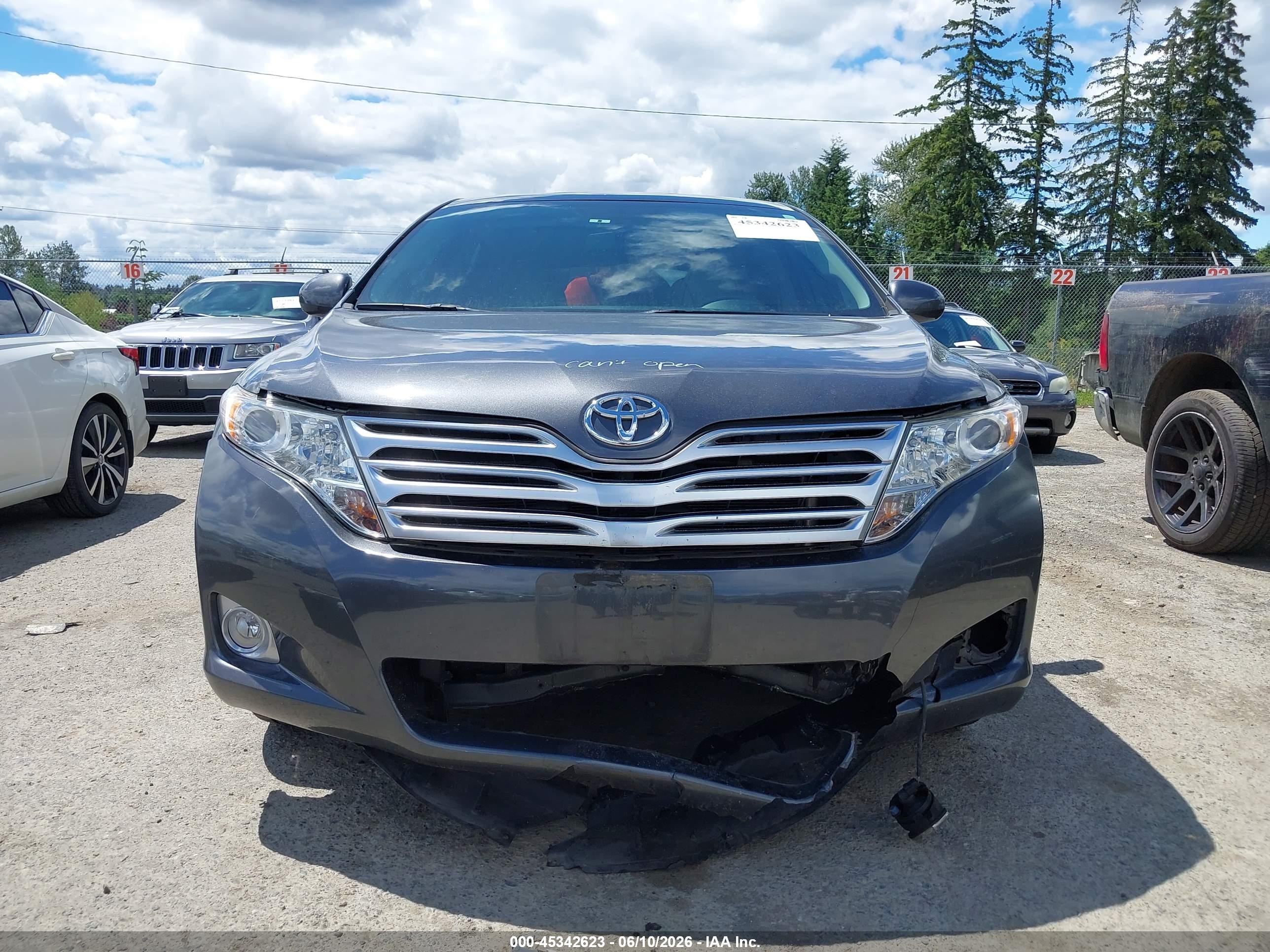 2011 Toyota Venza   Gray vin: 4T3BA3BB2BU025504