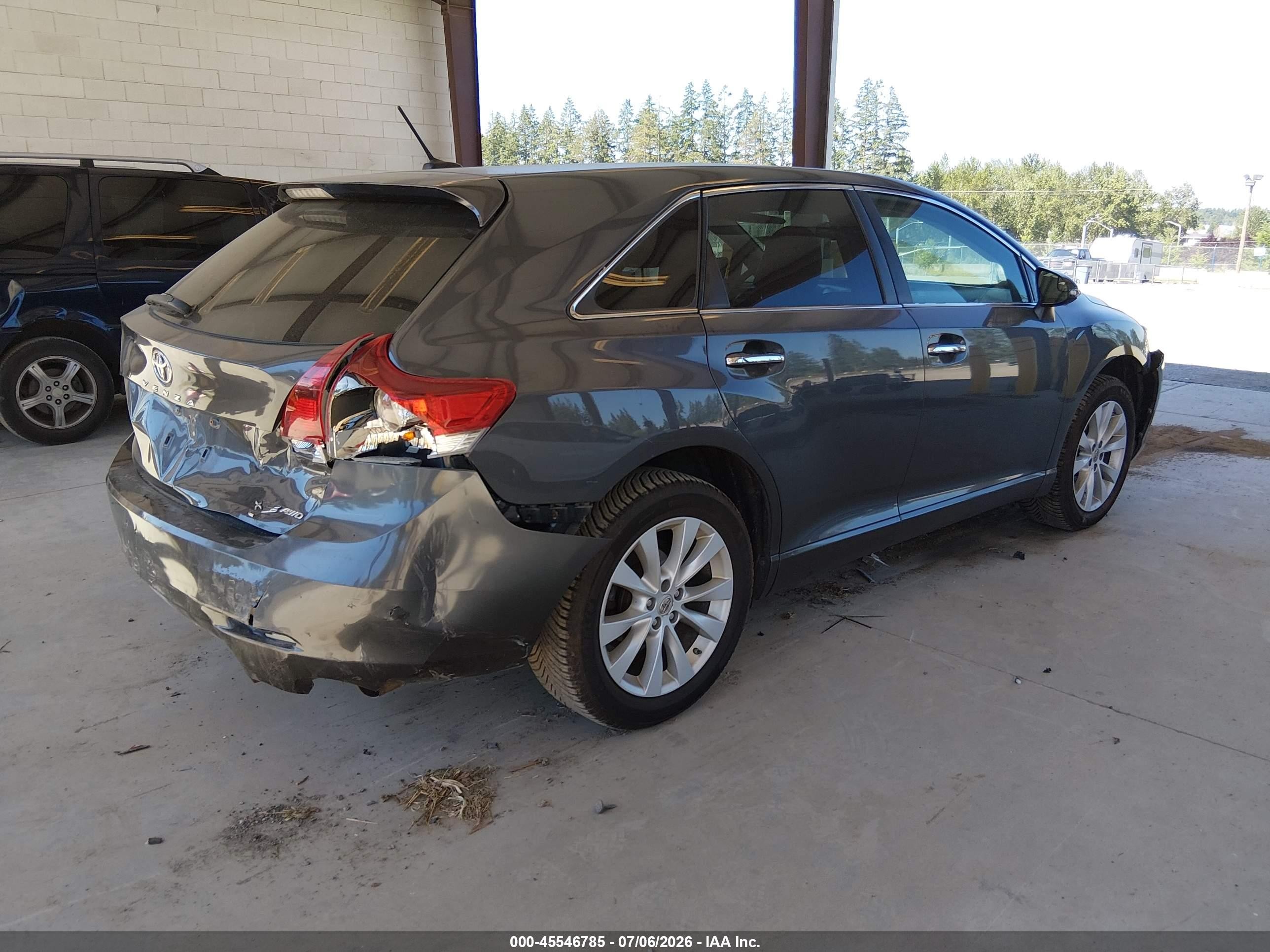 2013 Toyota Venza Xle Blue vin: 4T3BA3BB2DU036487