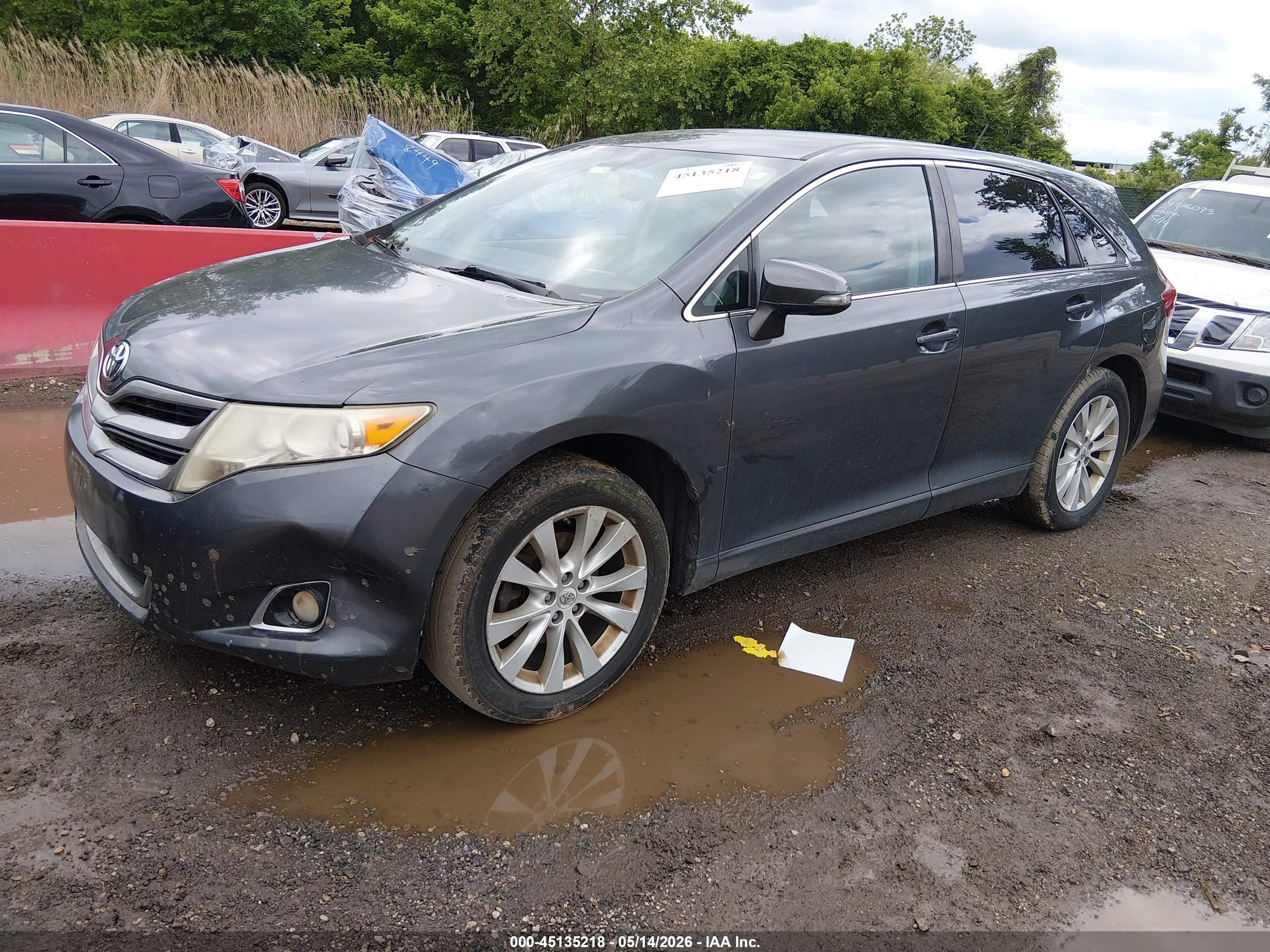 2013 Toyota Venza Le Gray vin: 4T3BA3BB2DU038885