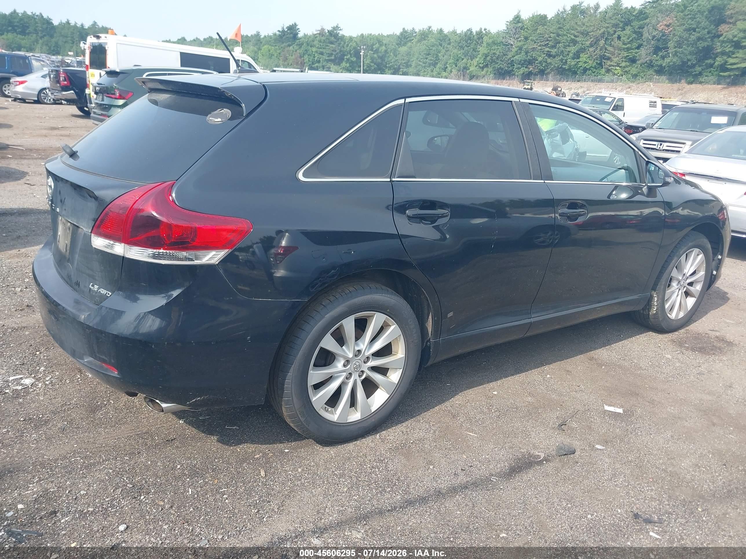 2014 Toyota Venza Le Black vin: 4T3BA3BB2EU053548