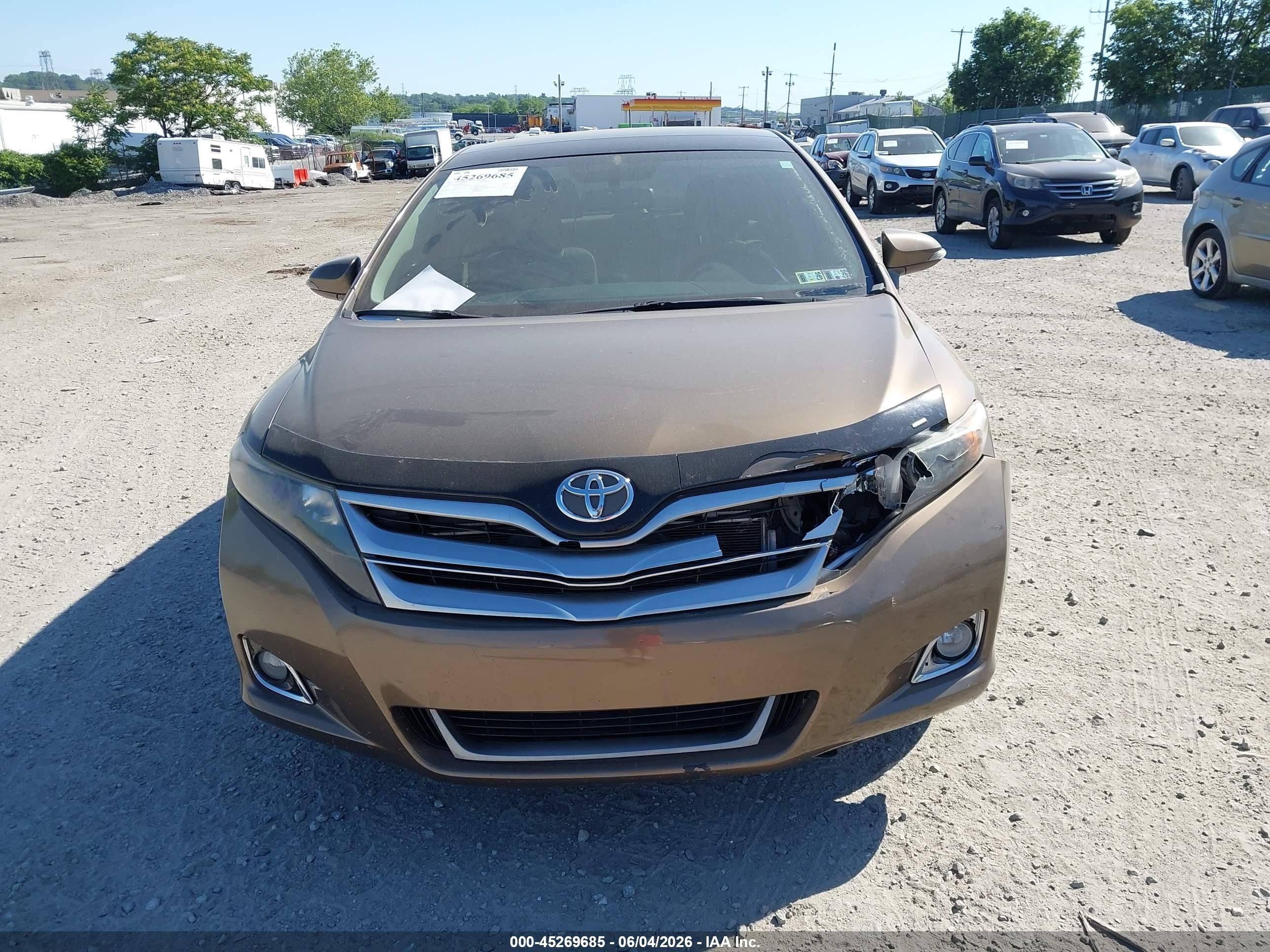 2014 Toyota Venza Xle Brown vin: 4T3BA3BB2EU056045