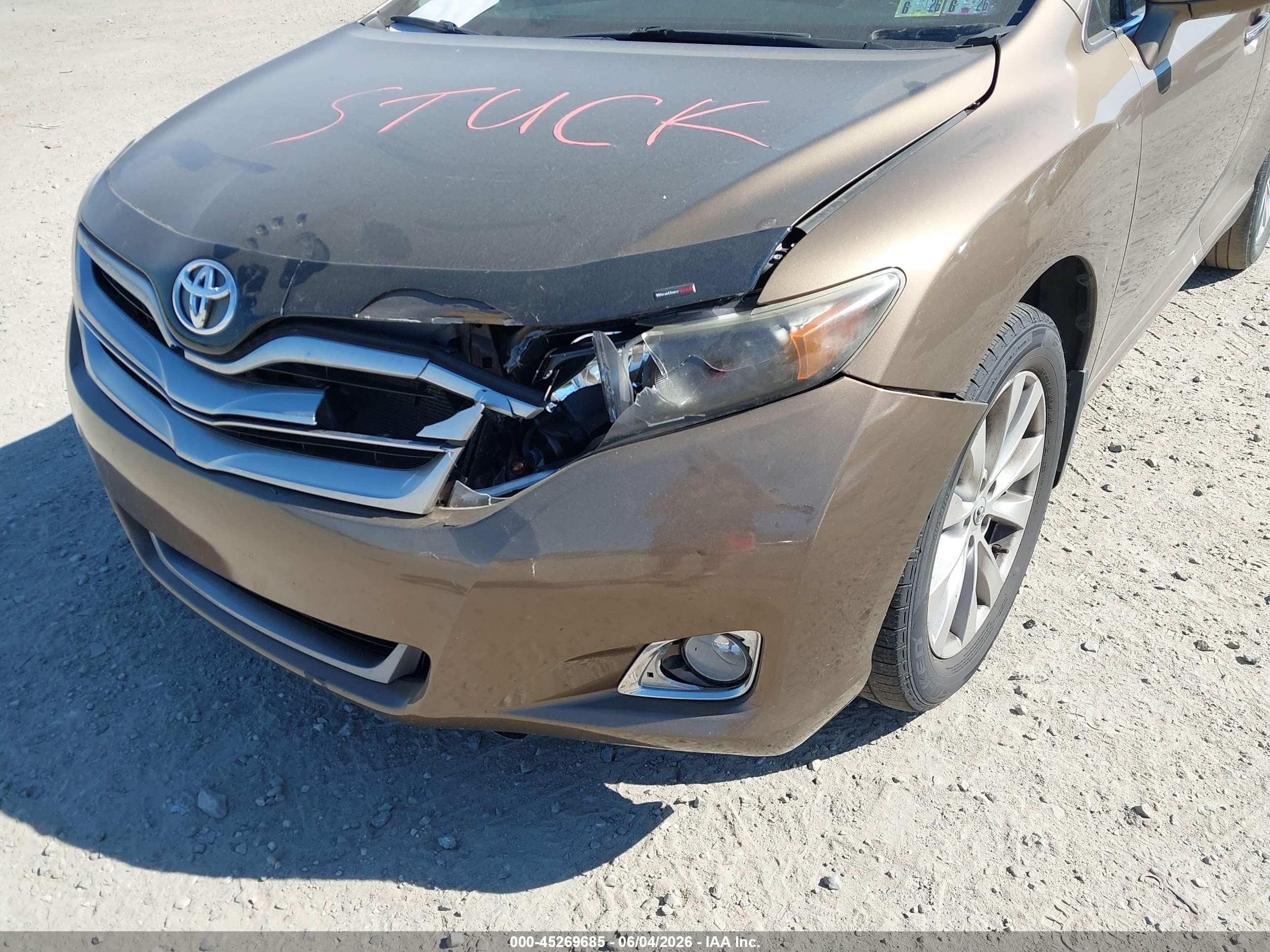 2014 Toyota Venza Xle Brown vin: 4T3BA3BB2EU056045