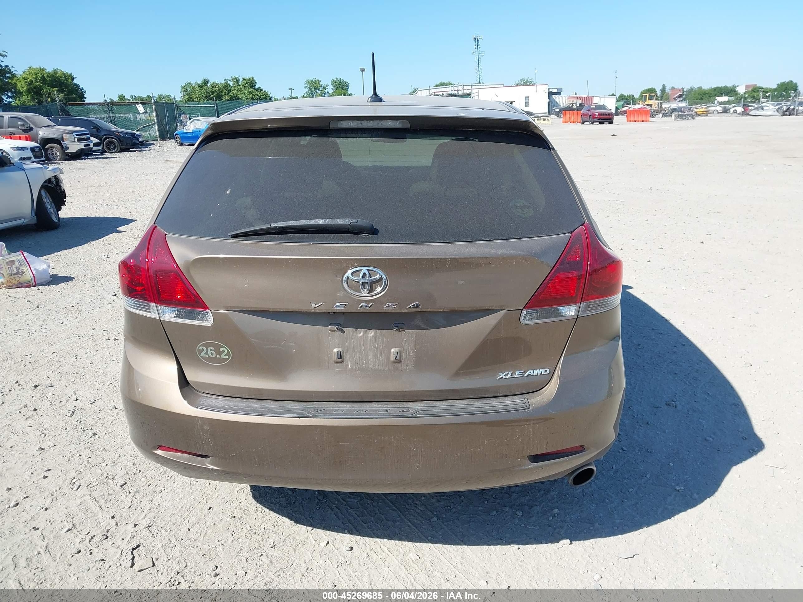 2014 Toyota Venza Xle Brown vin: 4T3BA3BB2EU056045