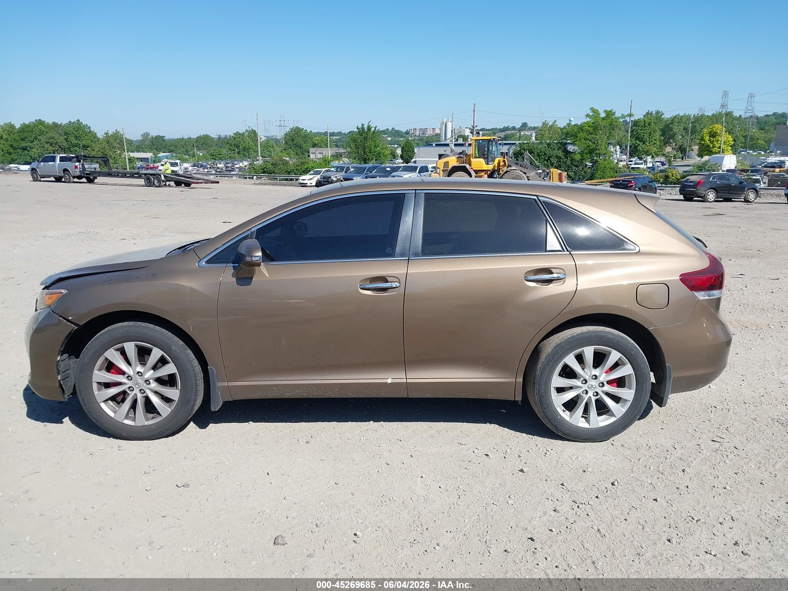 2014 Toyota Venza Xle Brown vin: 4T3BA3BB2EU056045