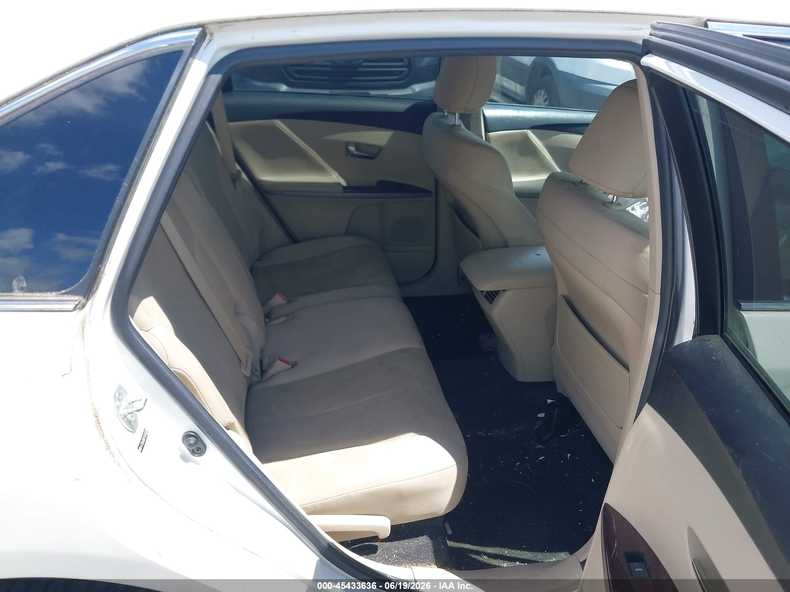 2015 Toyota Venza Le White vin: 4T3BA3BB2FU074935