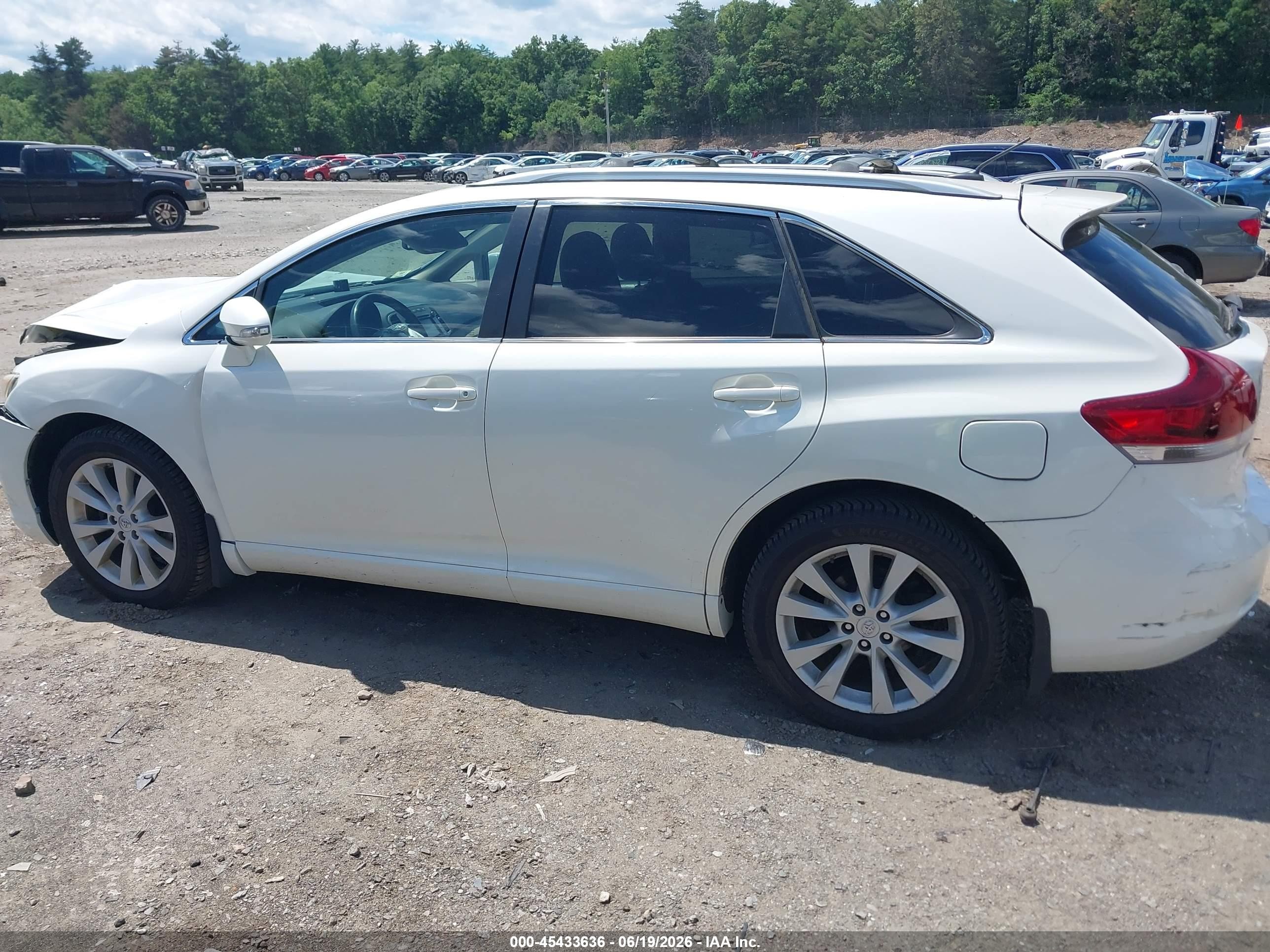 2015 Toyota Venza Le White vin: 4T3BA3BB2FU074935