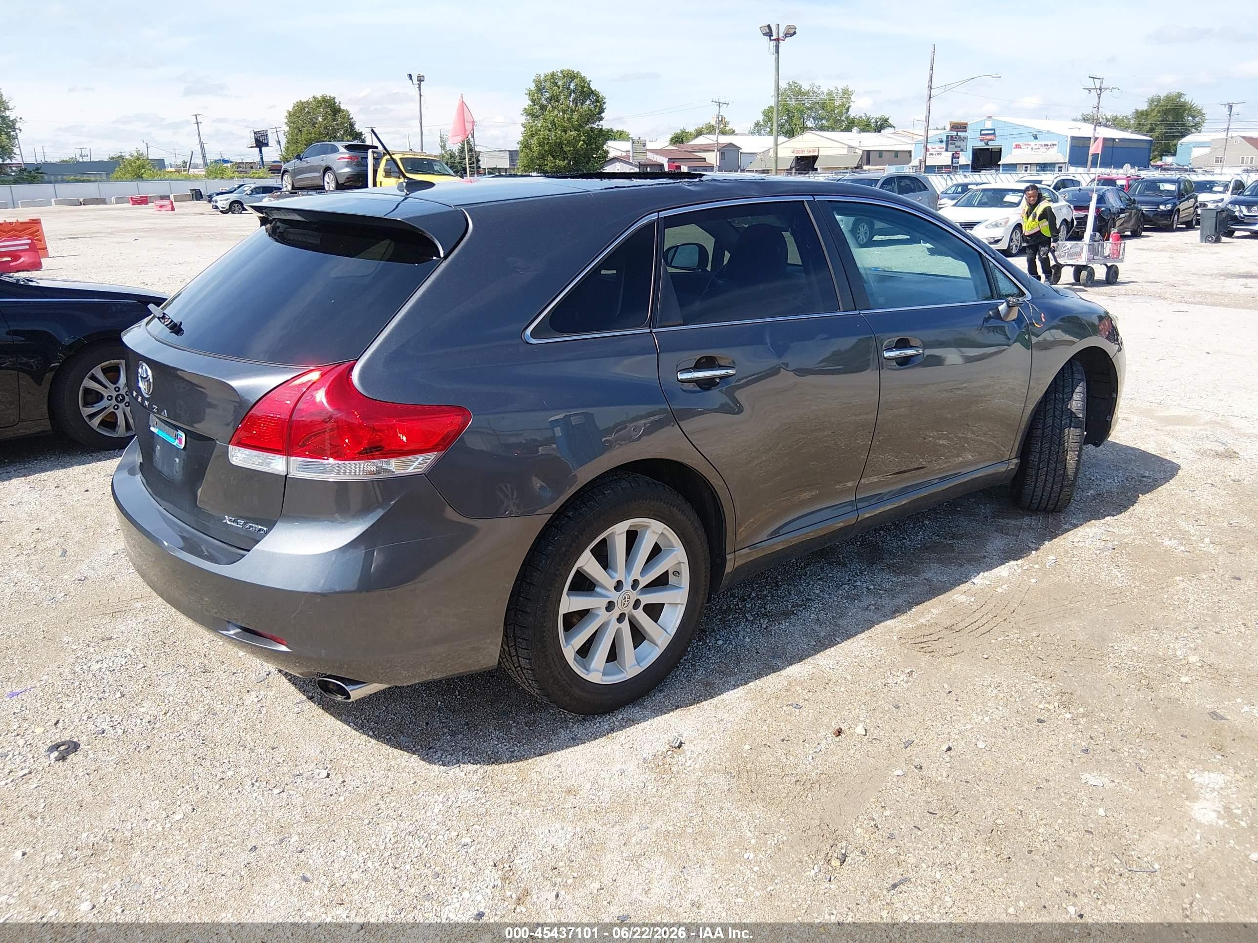 2012 Toyota Venza Xle Gray vin: 4T3BA3BB3CU031300