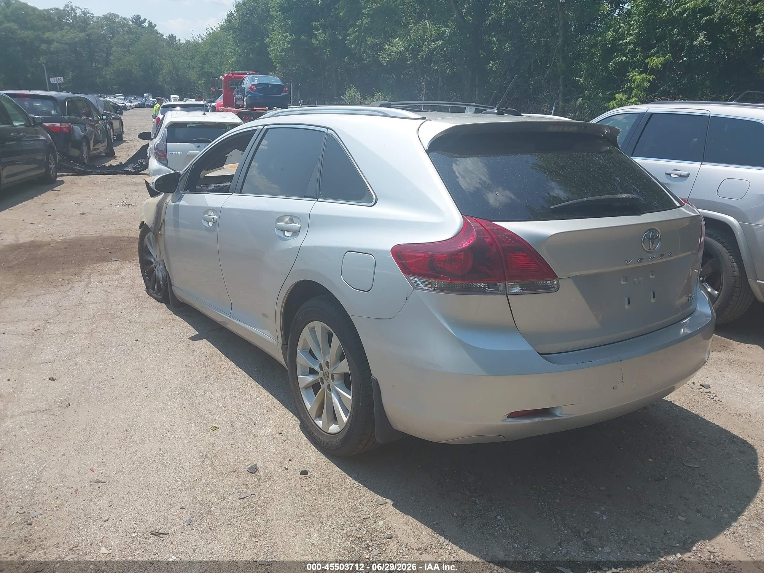 2013 Toyota Venza Le Gray vin: 4T3BA3BB3DU036563