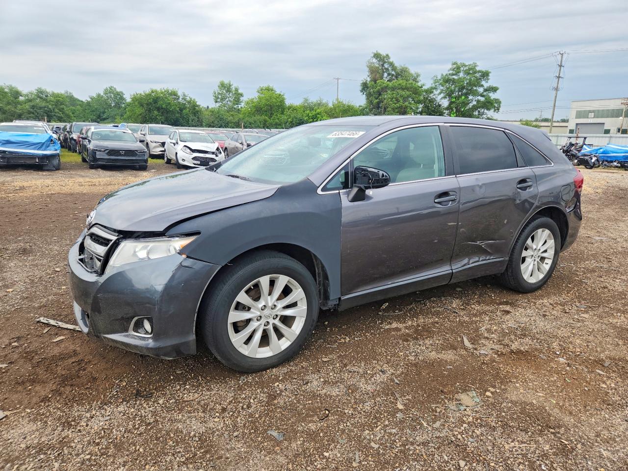 2013 Toyota Venza Le Серый vin: 4T3BA3BB3DU044680