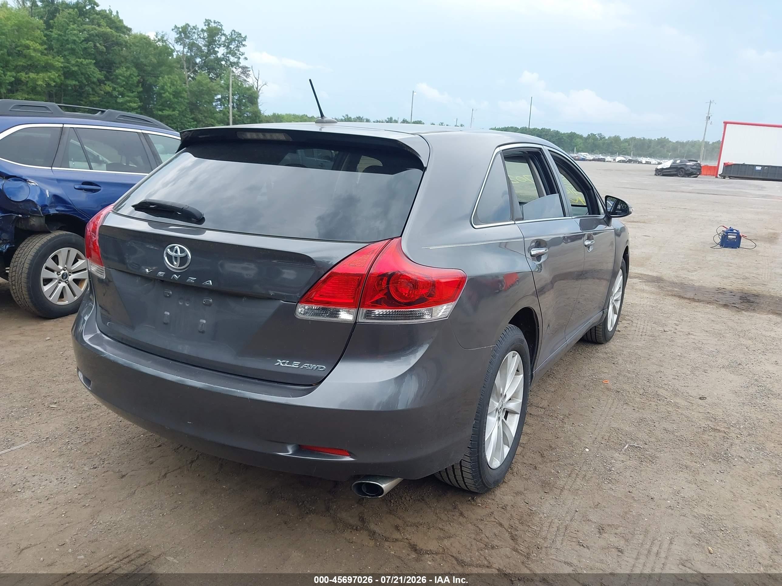 2015 Toyota Venza Xle Gray vin: 4T3BA3BB3FU070554