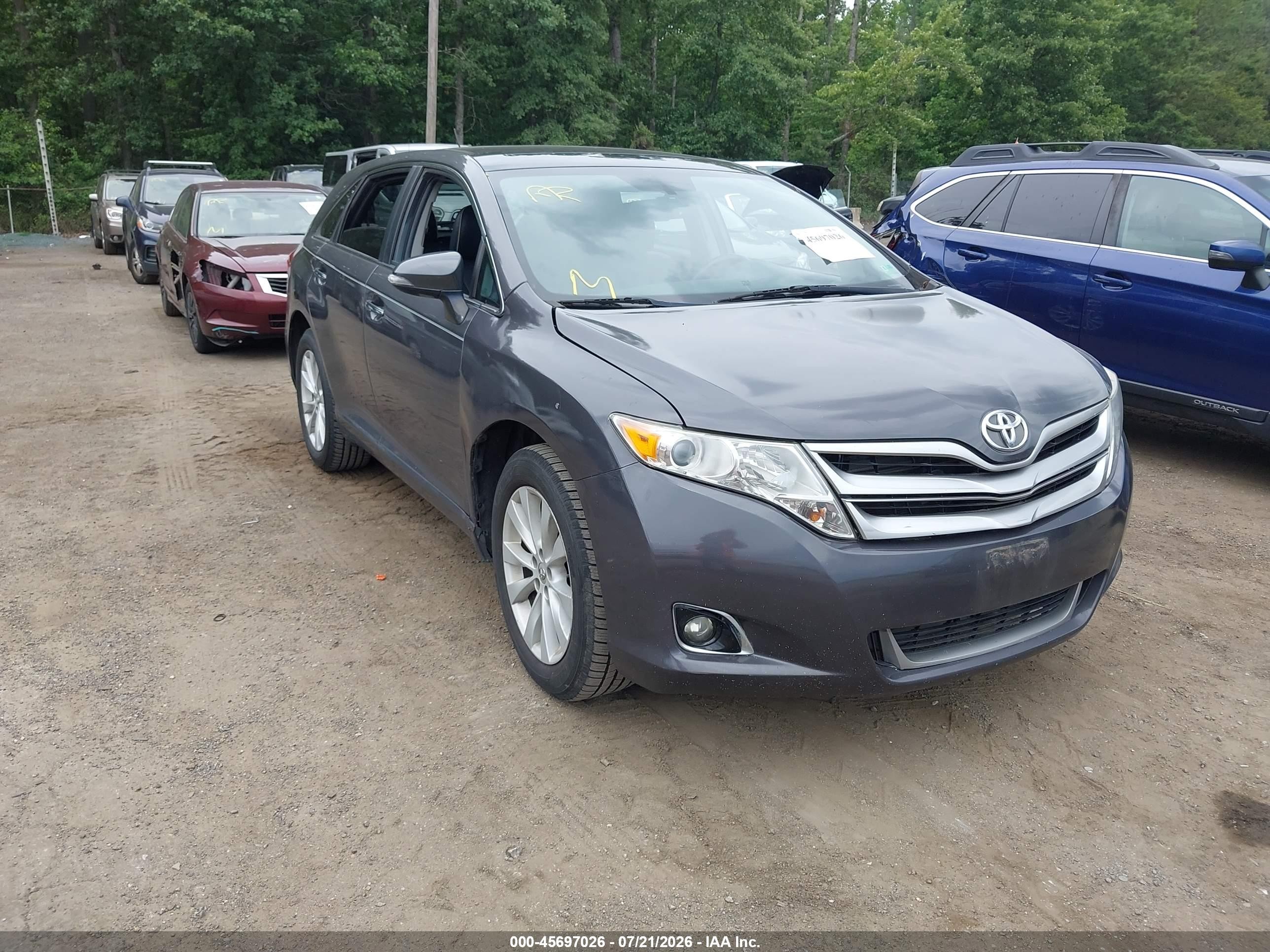 2015 Toyota Venza Xle Серый vin: 4T3BA3BB3FU070554