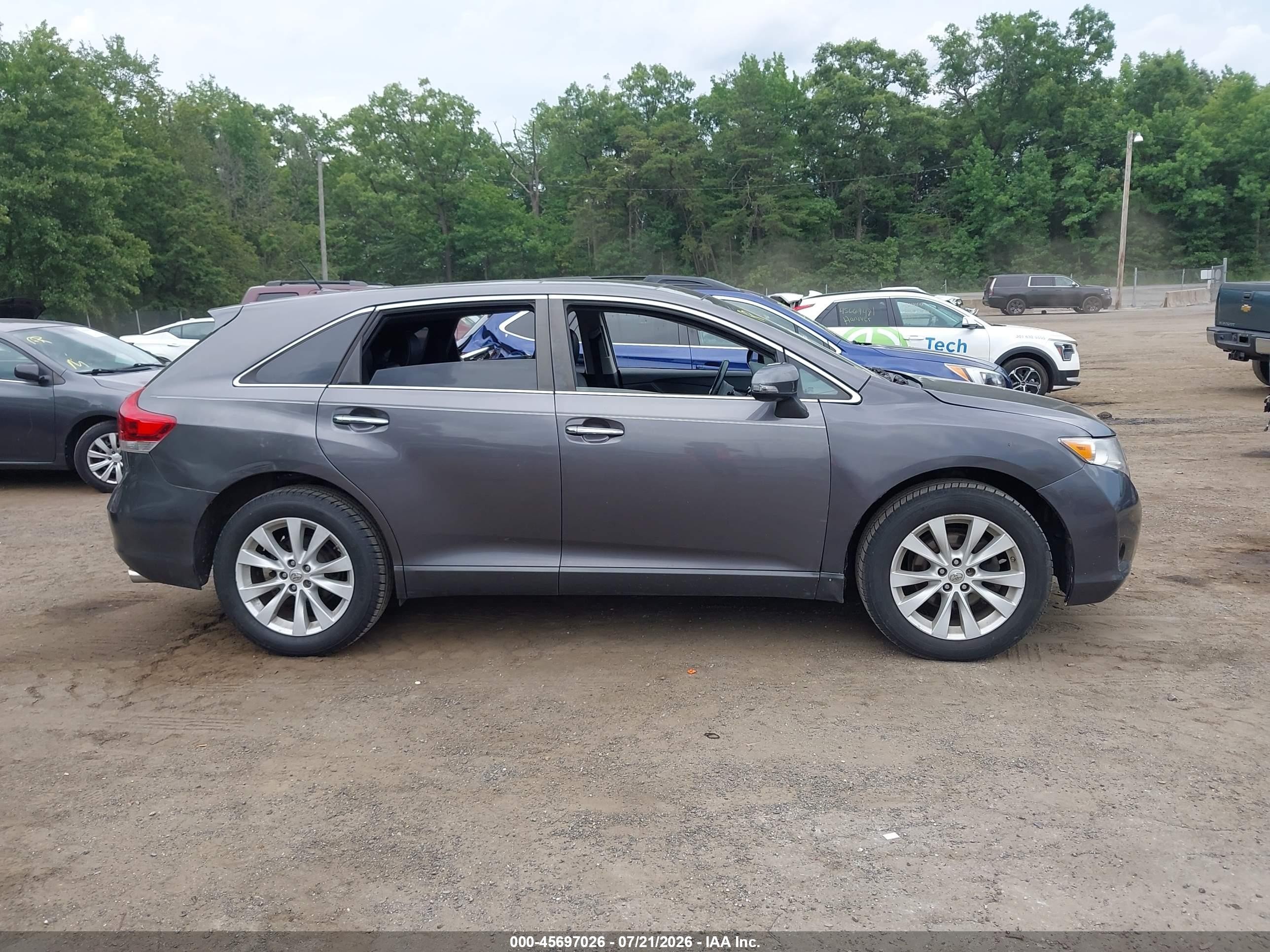 2015 Toyota Venza Xle Gray vin: 4T3BA3BB3FU070554