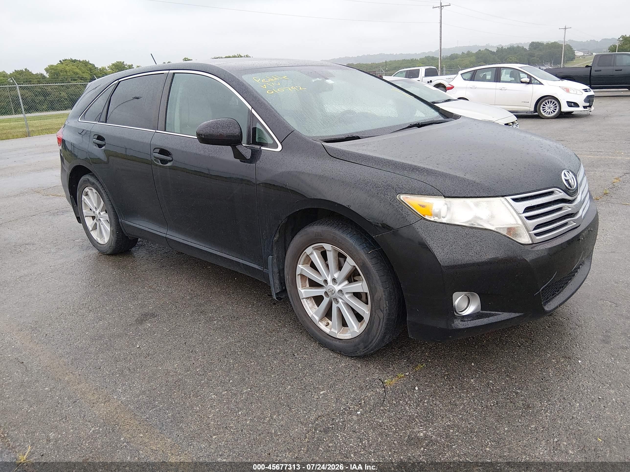 2010 Toyota Venza   Black vin: 4T3BA3BB4AU010792