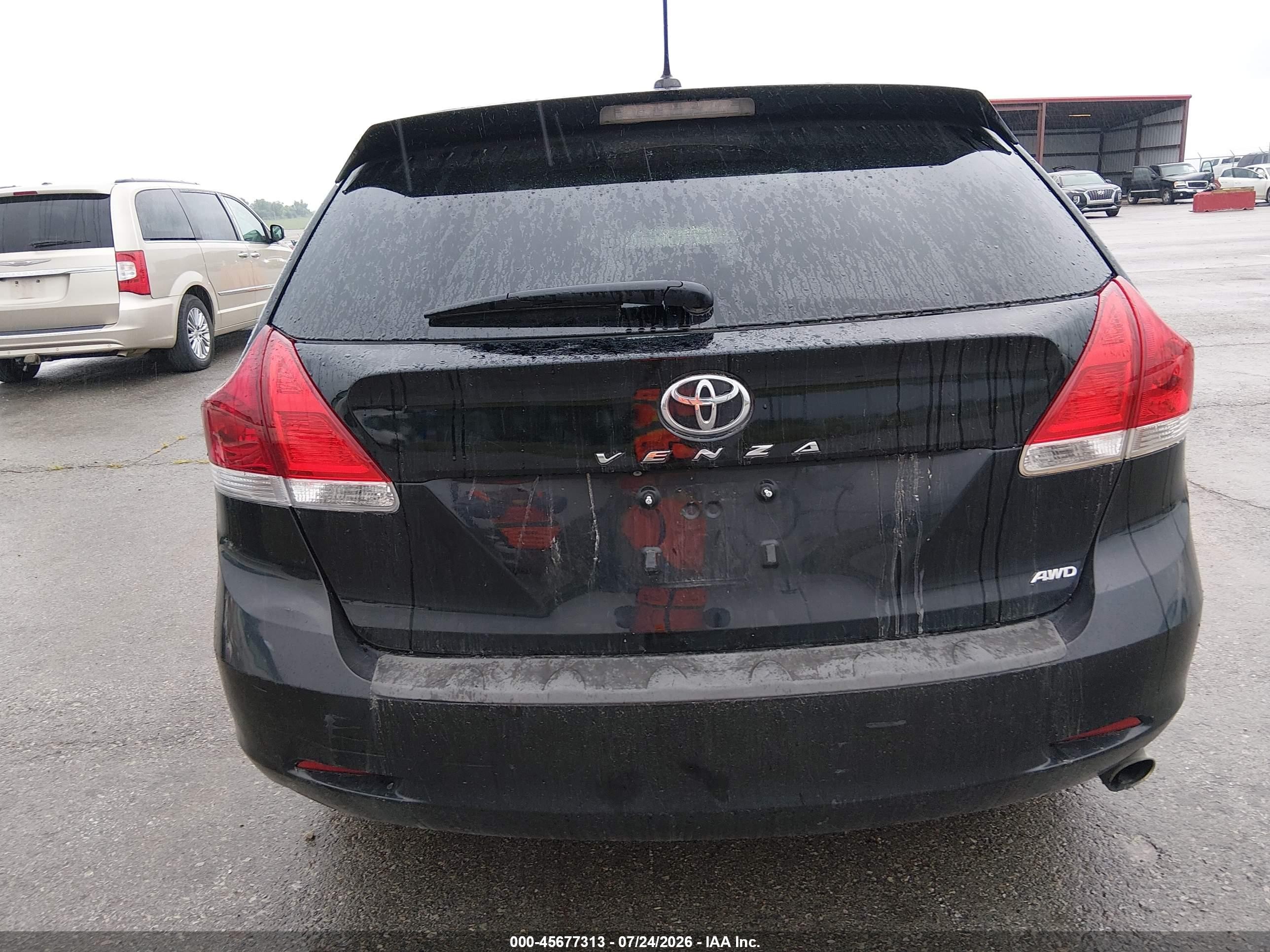 2010 Toyota Venza   Black vin: 4T3BA3BB4AU010792
