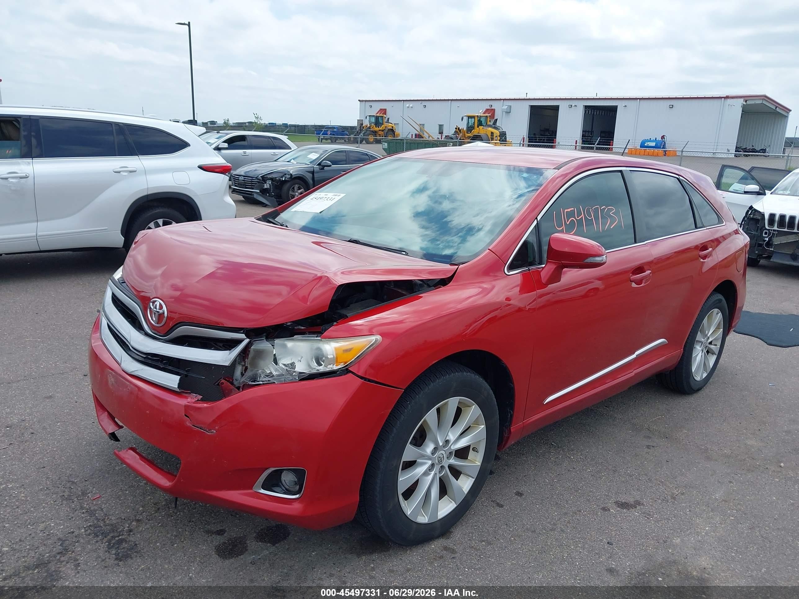 2013 Toyota Venza Le Red vin: 4T3BA3BB4DU034935