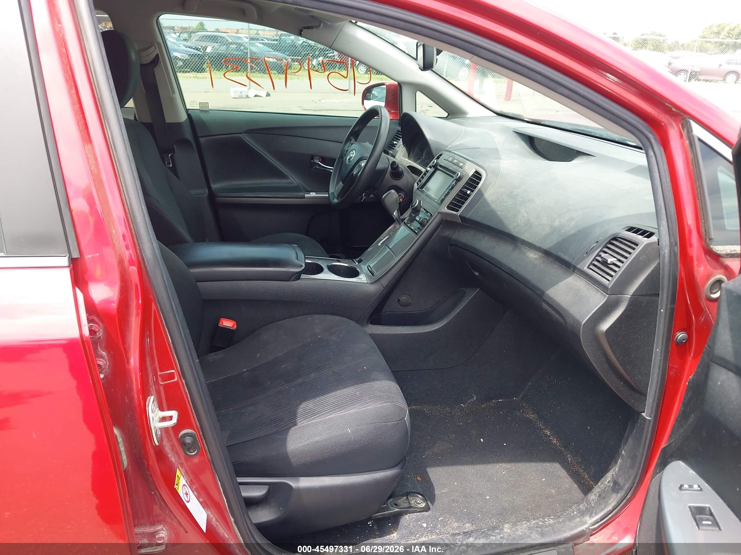 2013 Toyota Venza Le Red vin: 4T3BA3BB4DU034935